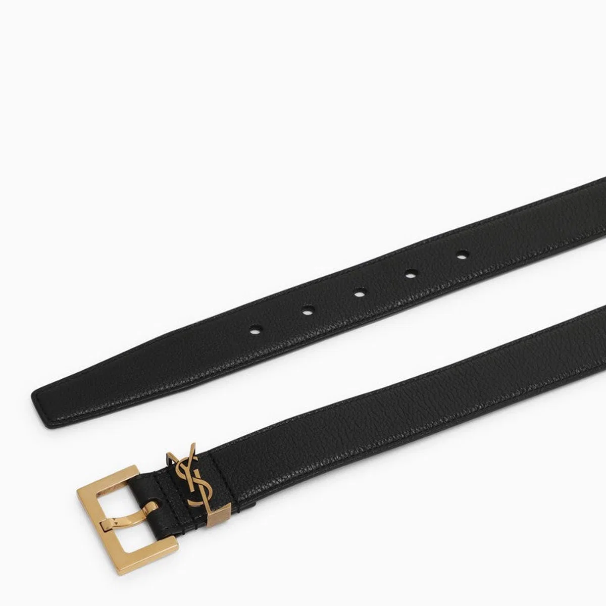 Saint Laurent Leather Belt Cassandre