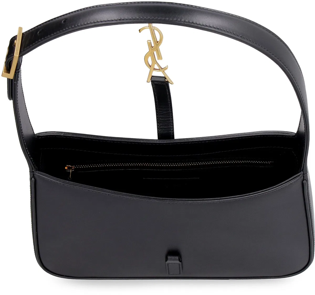 Saint Laurent Black Leather Le 5 Ã 7 Shoulder Bag