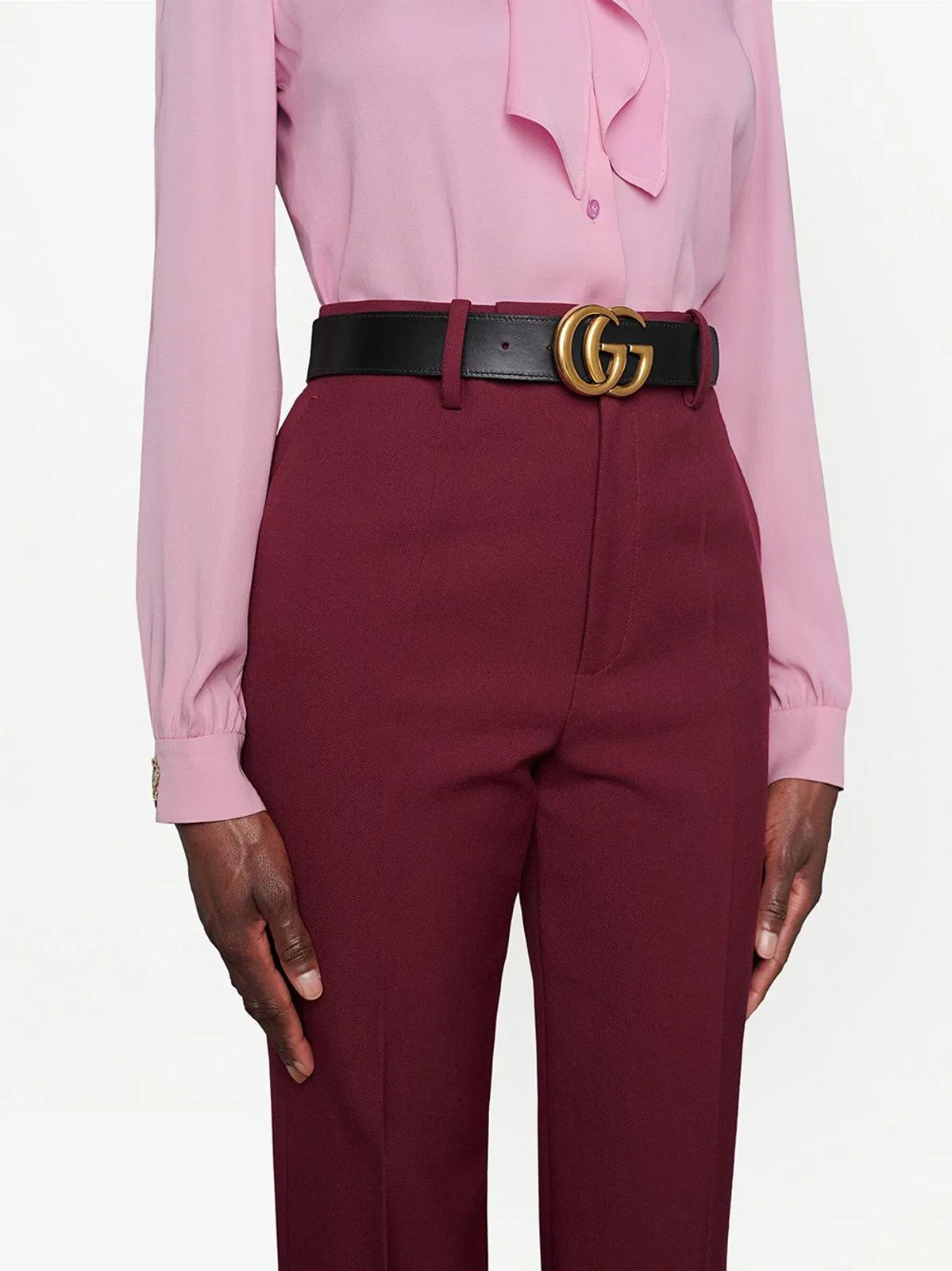 Gucci Gg Marmont Reversible Beige Polyurethane