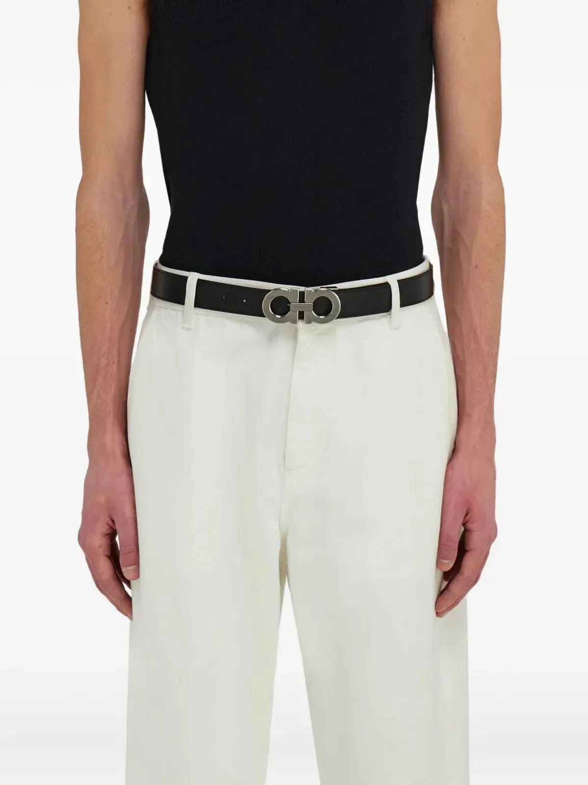 Ferragamo Reversible And Adjustable Gancini Belt