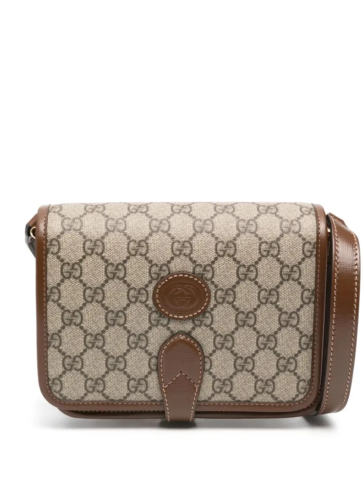 Gucci Canvas Leather Shoulder Bag