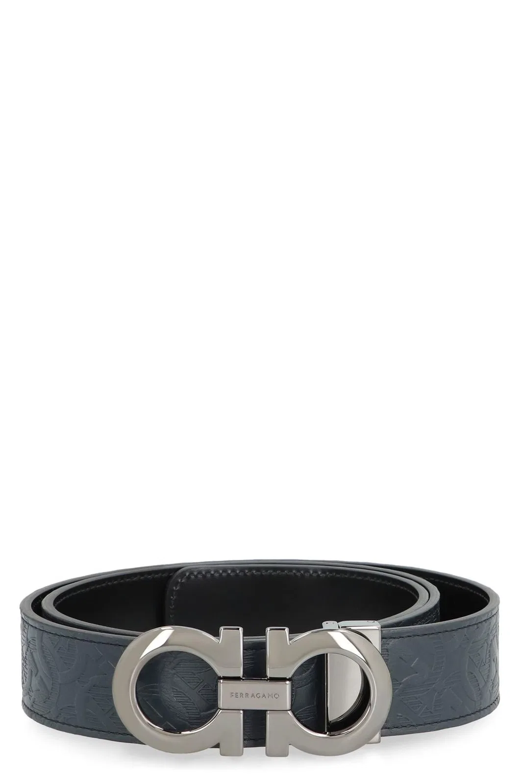 Ferragamo Logo Buckle Leather Belt