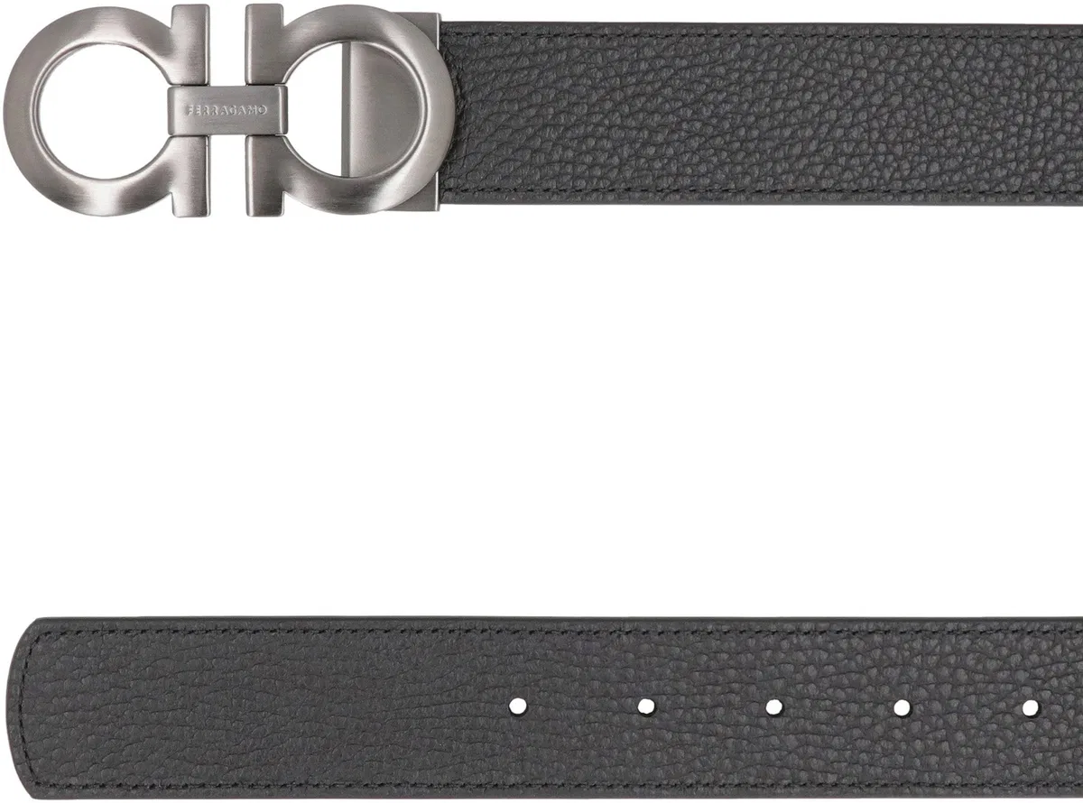 Ferragamo Gancini Reversible Leather Belt