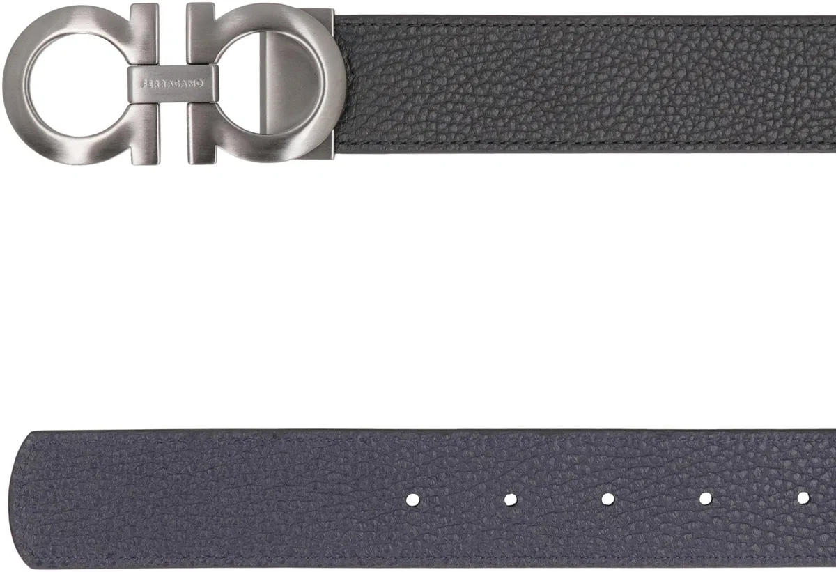 Ferragamo Gancini Reversible Leather Belt