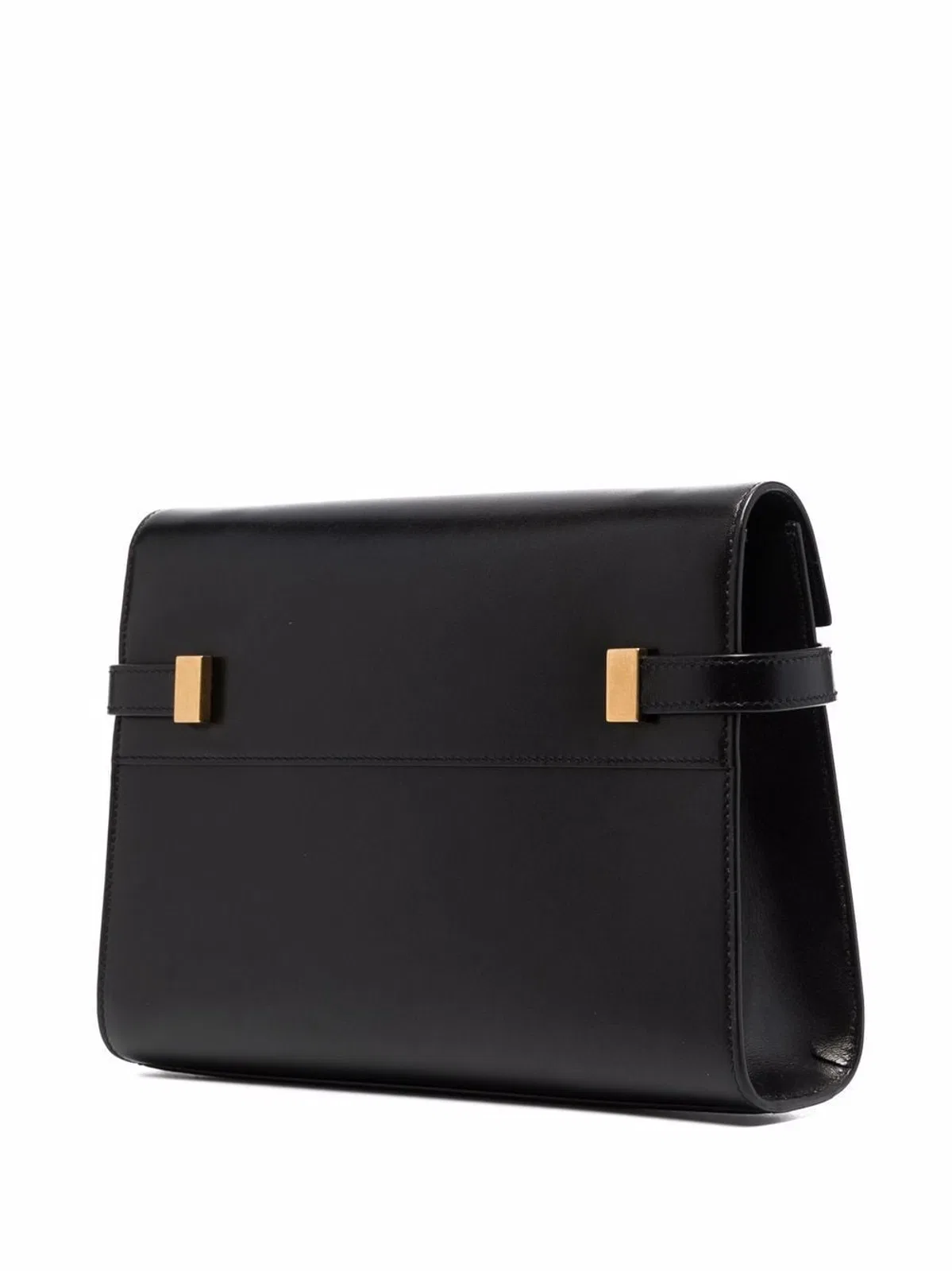 Saint Laurent Black Leather Manhattan Clutch