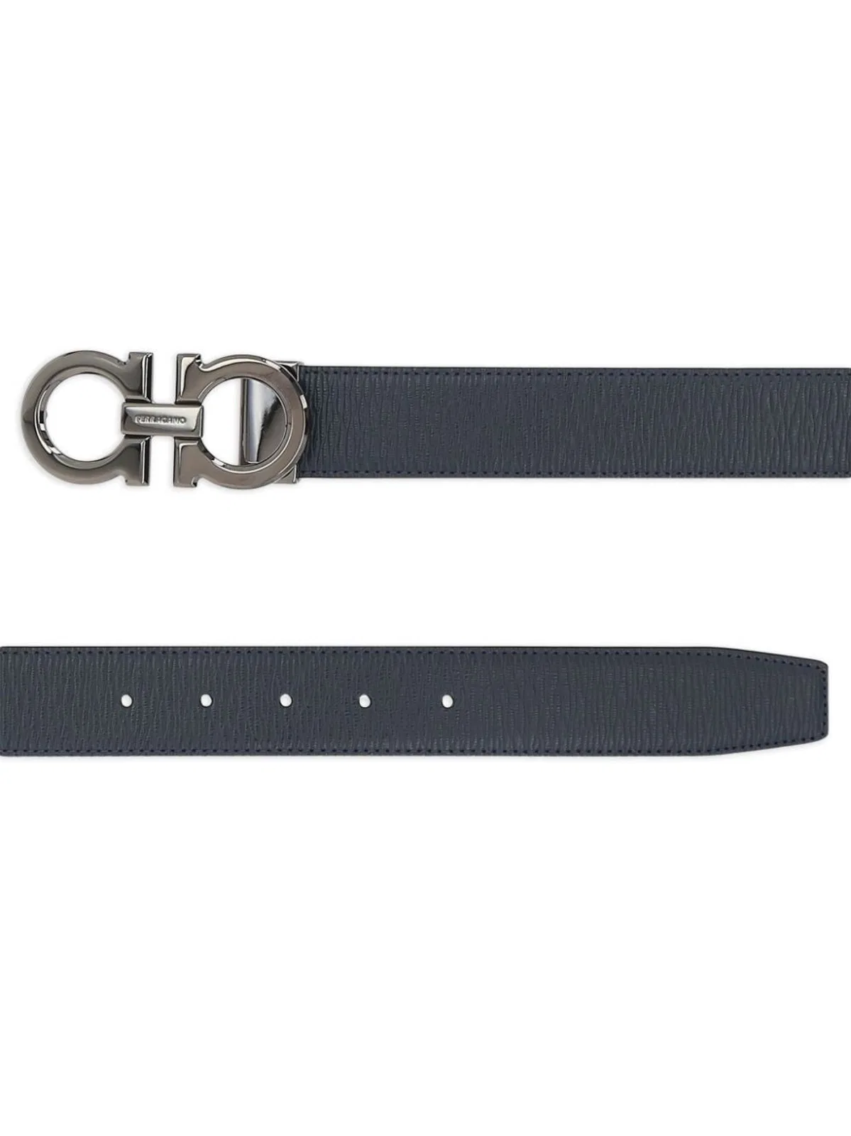 Ferragamo Semi-Matte Gancini Reversible And Adjust