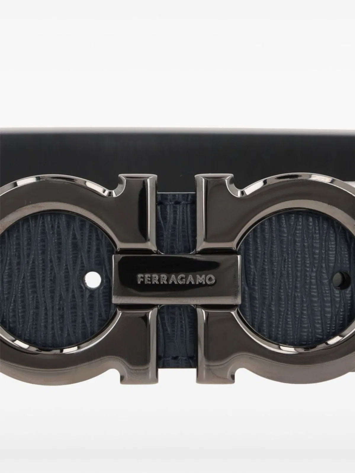Ferragamo Semi-Matte Gancini Reversible And Adjust
