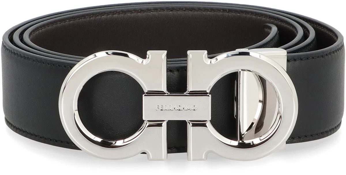 Ferragamo Gancini Reversible Leather Belt