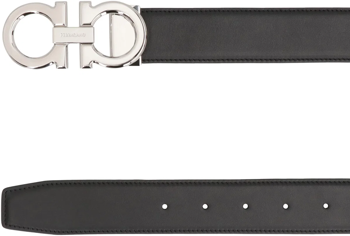 Ferragamo Gancini Reversible Leather Belt
