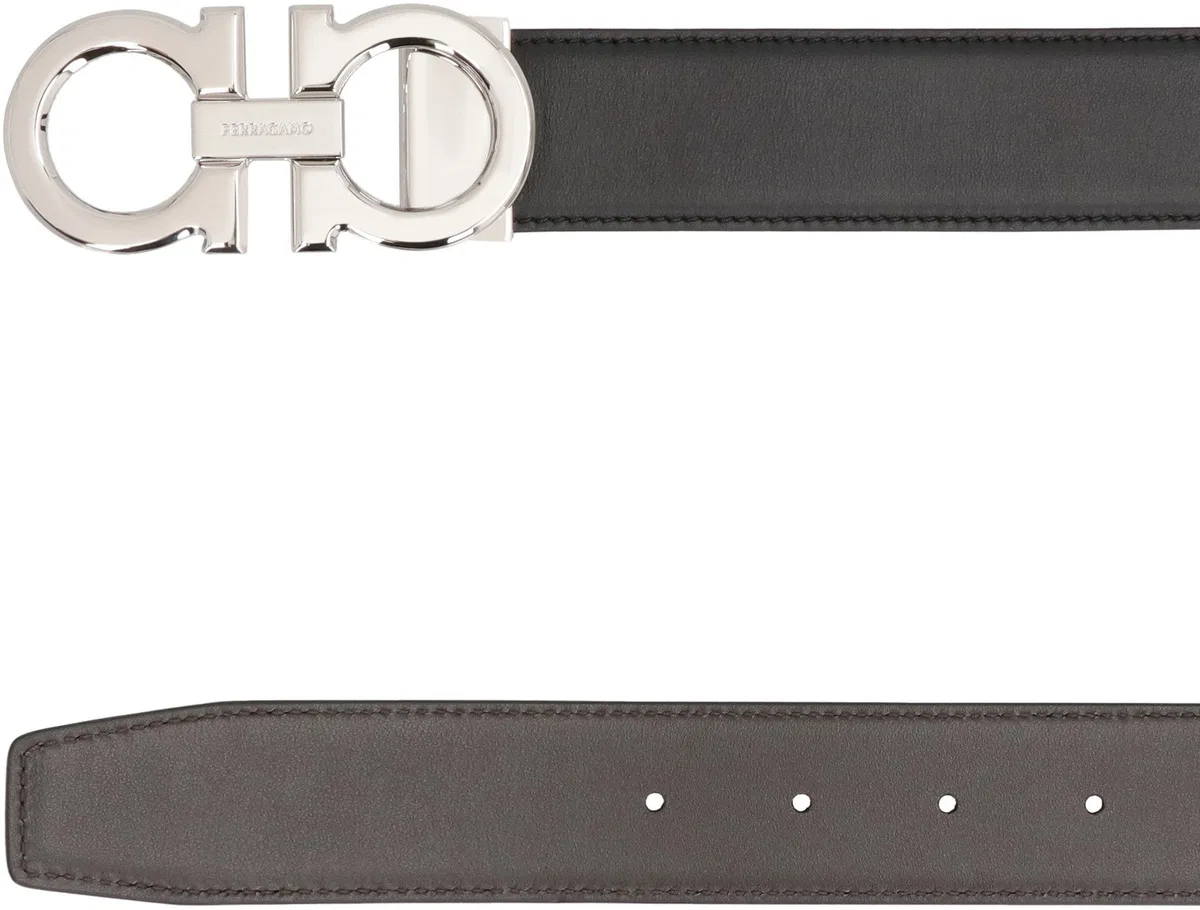 Ferragamo Gancini Reversible Leather Belt