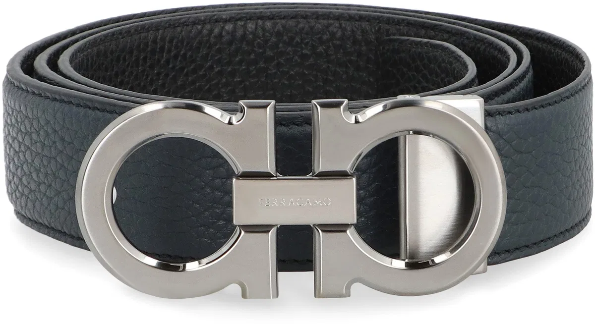 Ferragamo Gancini Reversible Leather Belt