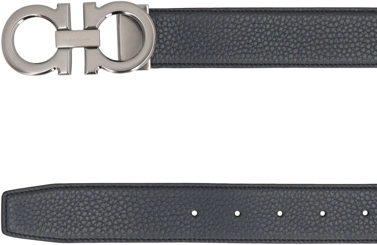 Ferragamo Gancini Reversible Leather Belt