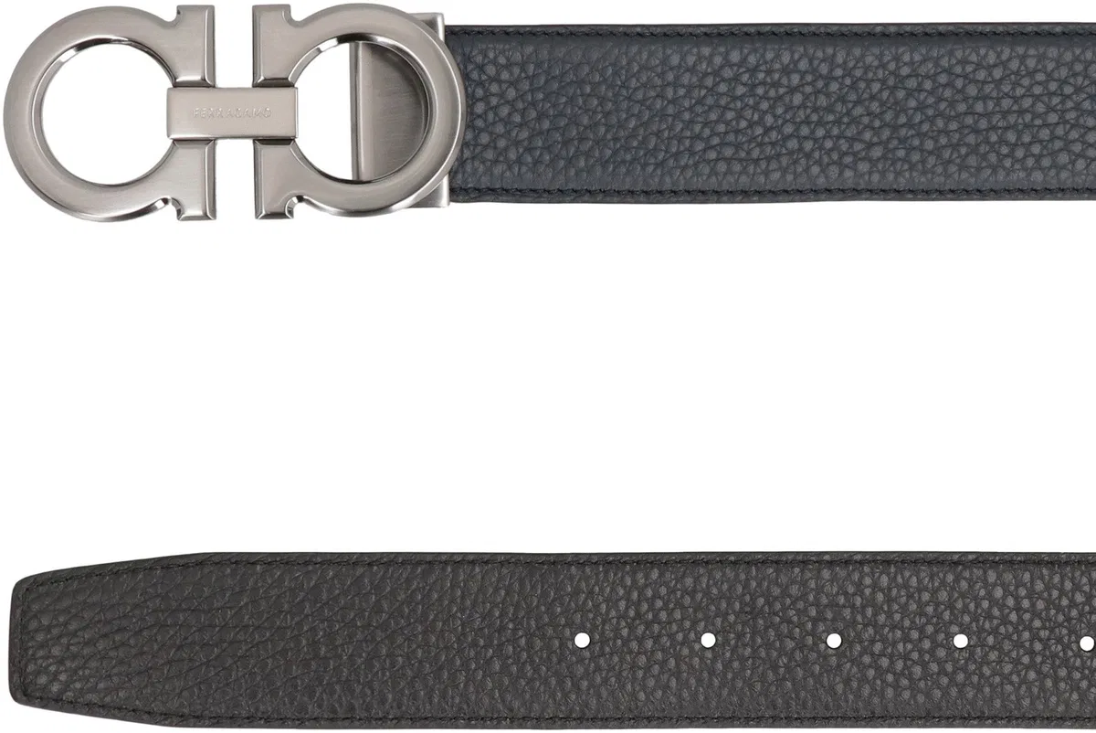 Ferragamo Gancini Reversible Leather Belt