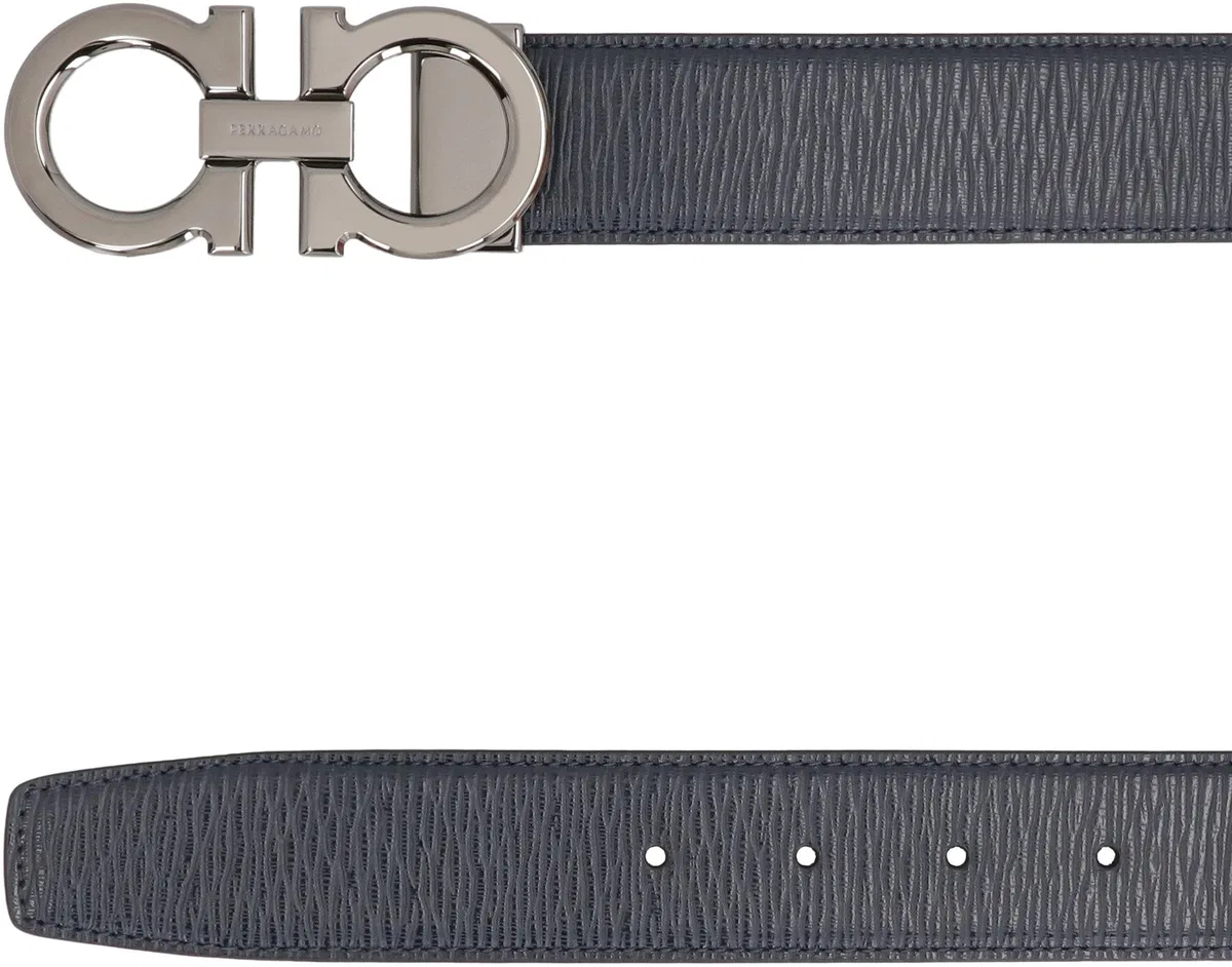 Ferragamo Gancini Reversible Leather Belt