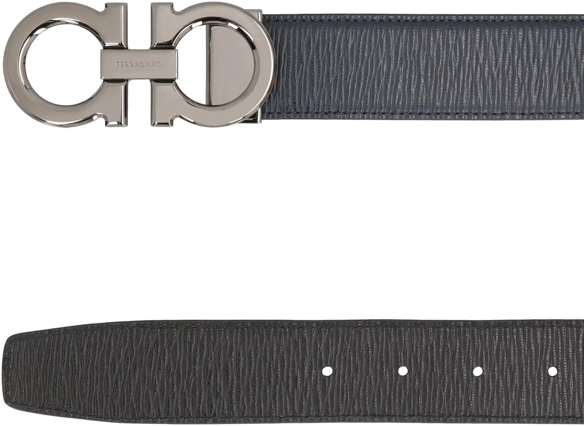 Ferragamo Gancini Reversible Leather Belt