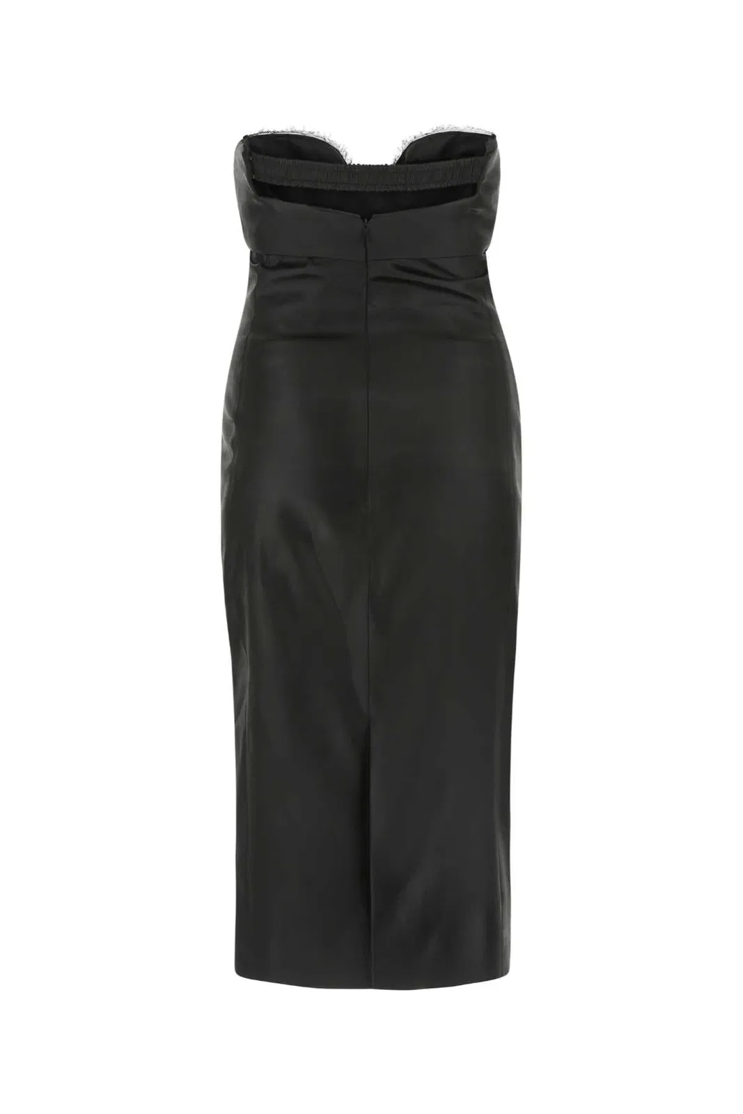 Saint Laurent Black Satin Dress
