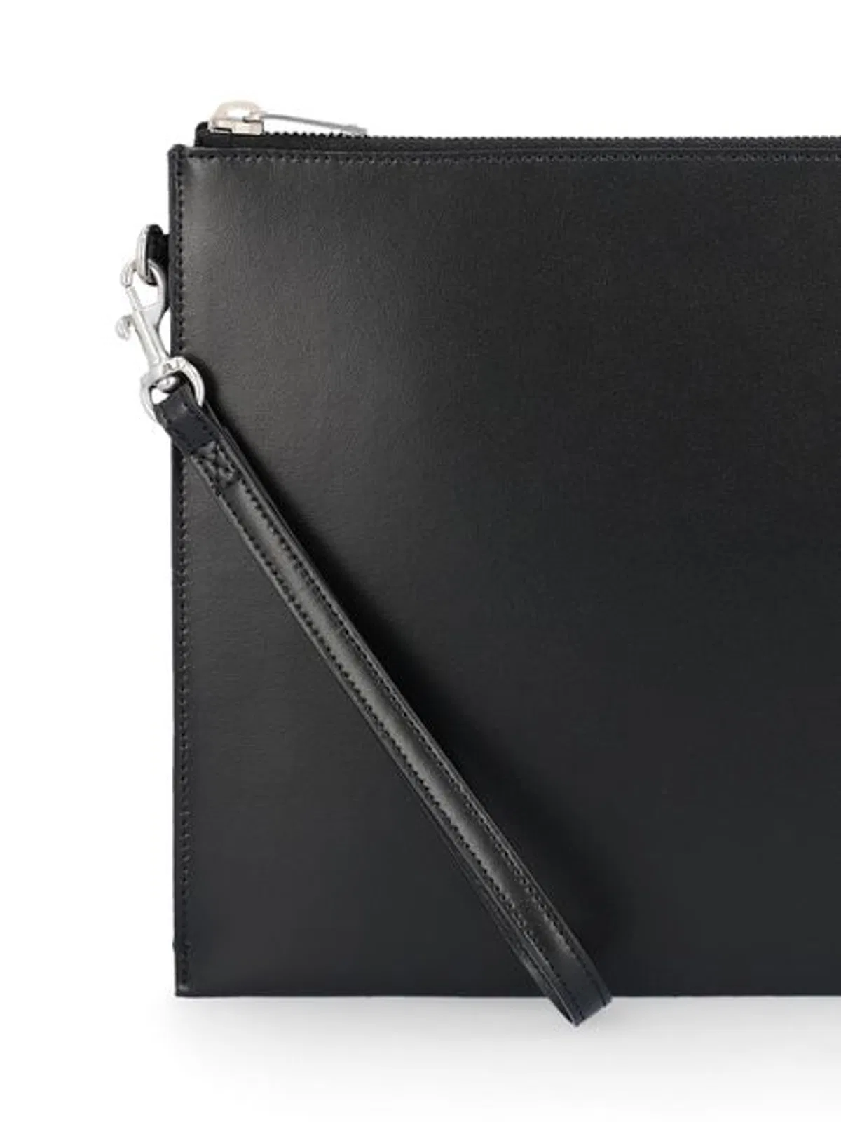 Saint Laurent Leather Monogram Clutch Bag