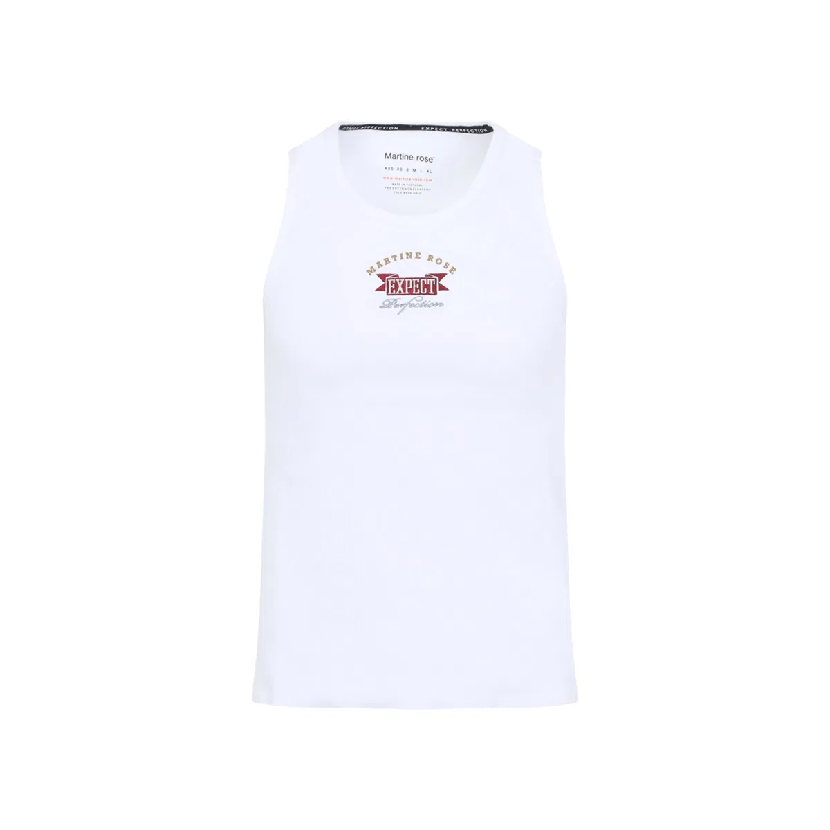 Martine rose White Cotton Elastane Vest