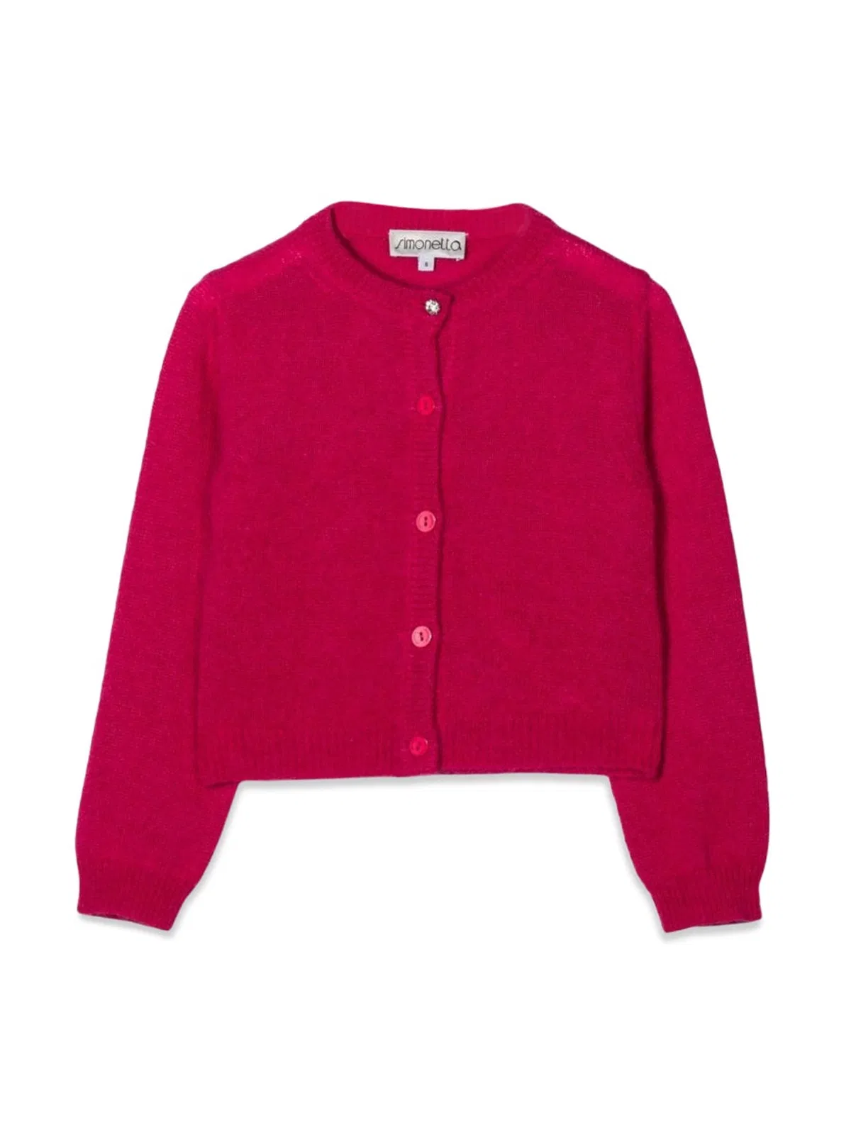 Simonetta Buttoned Crew Neck Cardigan