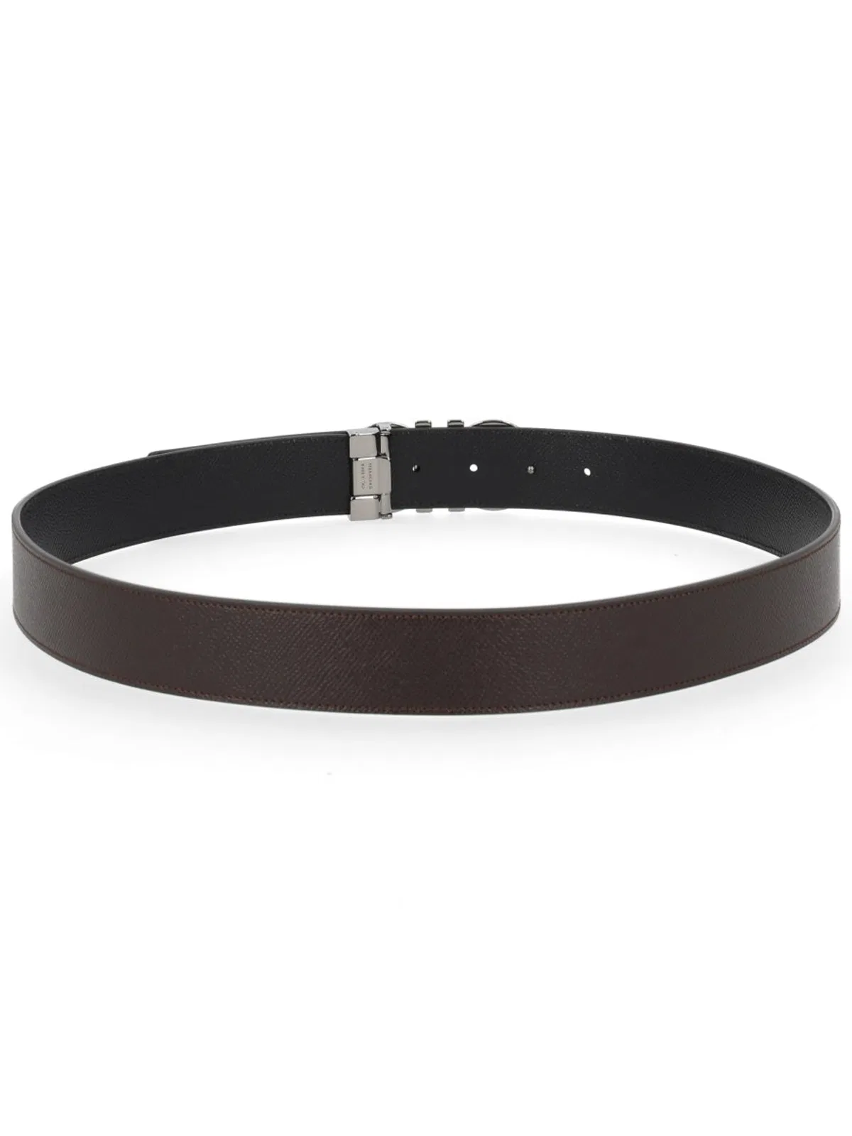 Ferragamo Dark Brown Calf Belt