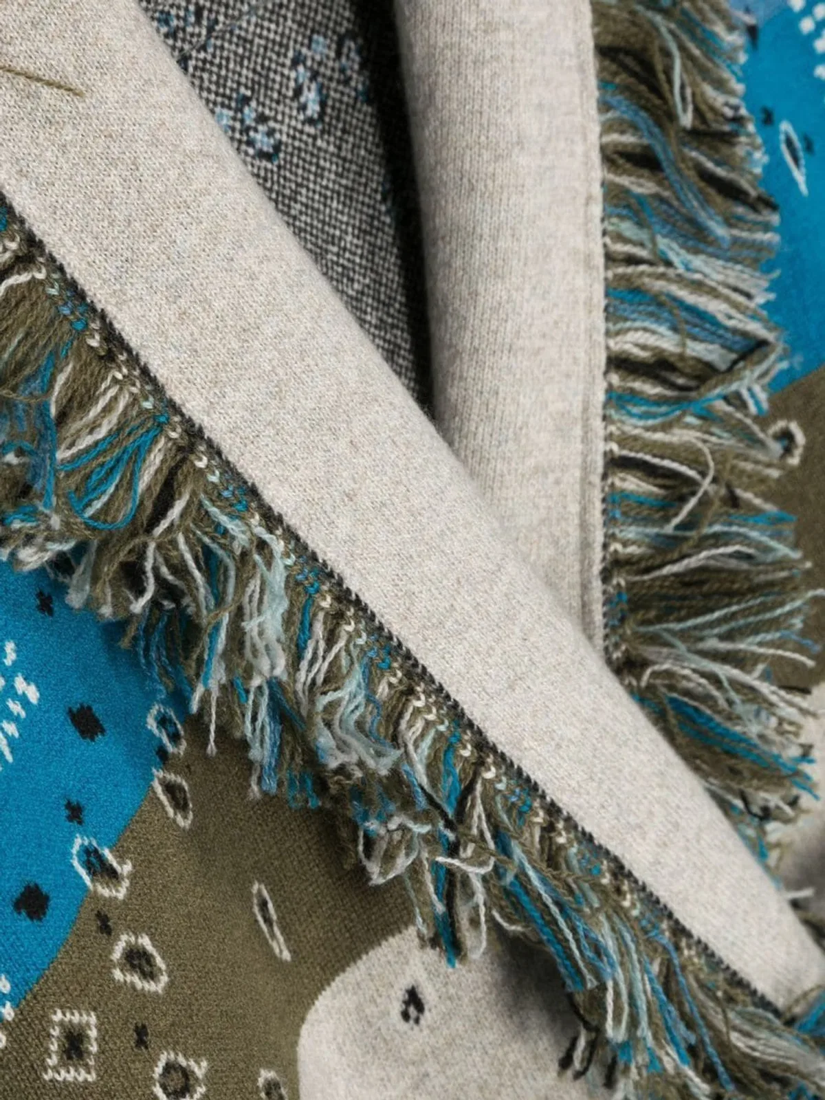 Alanui Striped Bandana Jacquard Card