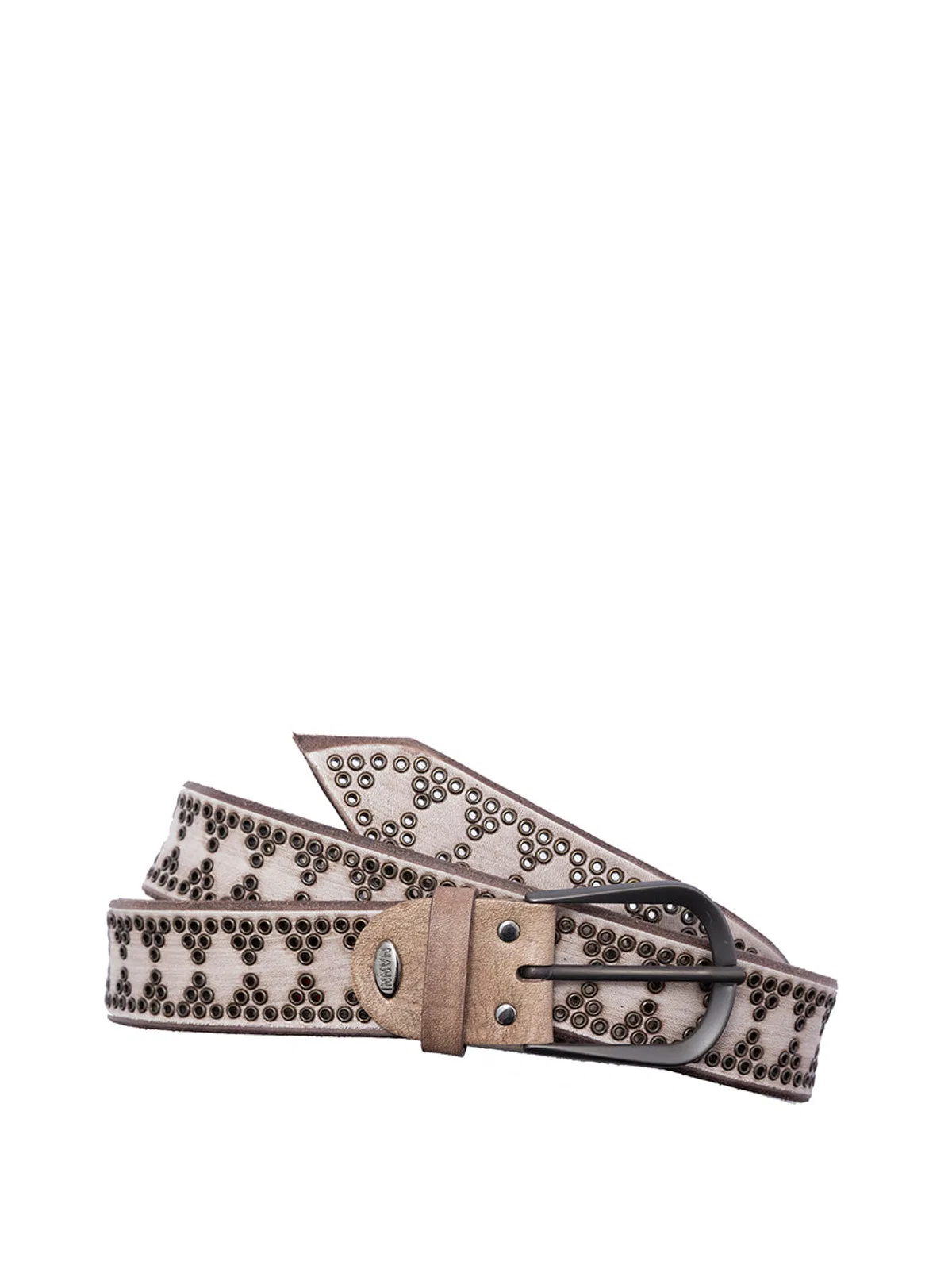 Nanni Leather And Metal Belt 3,00 Cm
