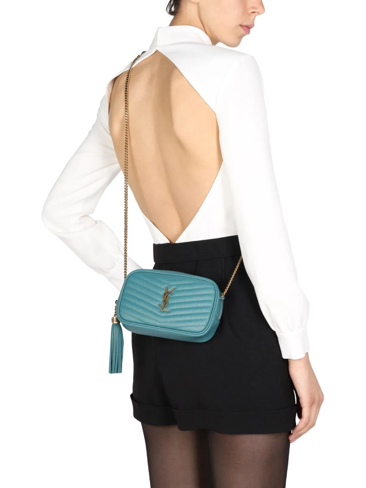 Saint Laurent Openback Suit.