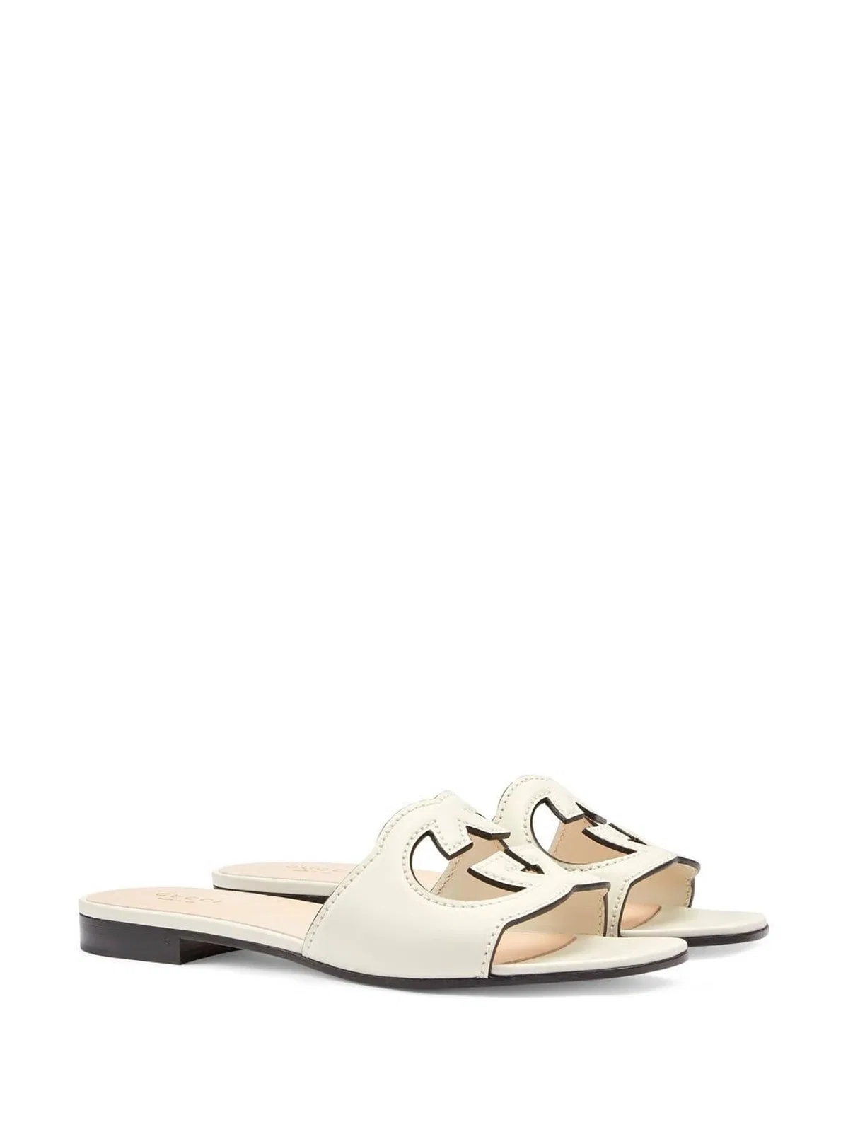 Gucci Leather Flat Sandals