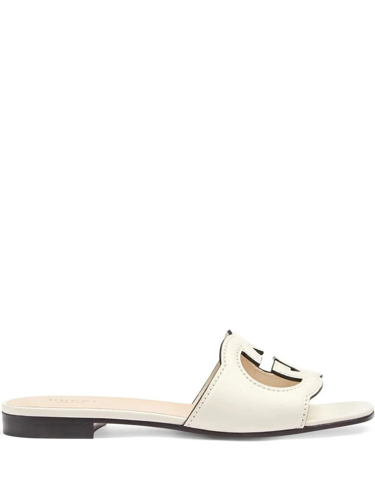 Gucci Leather Flat Sandals