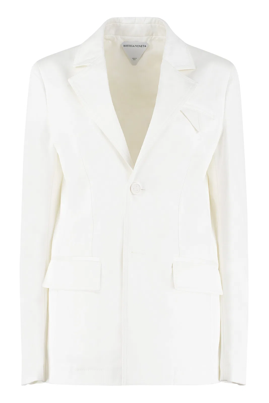 Bottega Veneta Single-Breasted Cotton Blazer