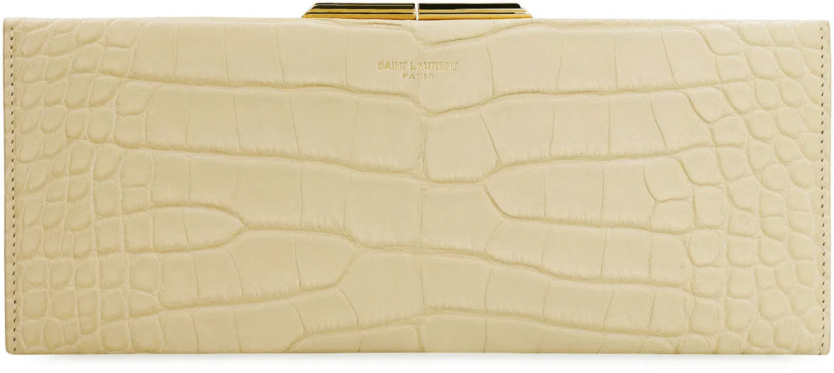 Saint Laurent Midnight Leather Clutch