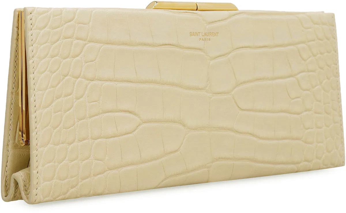 Saint Laurent Midnight Leather Clutch