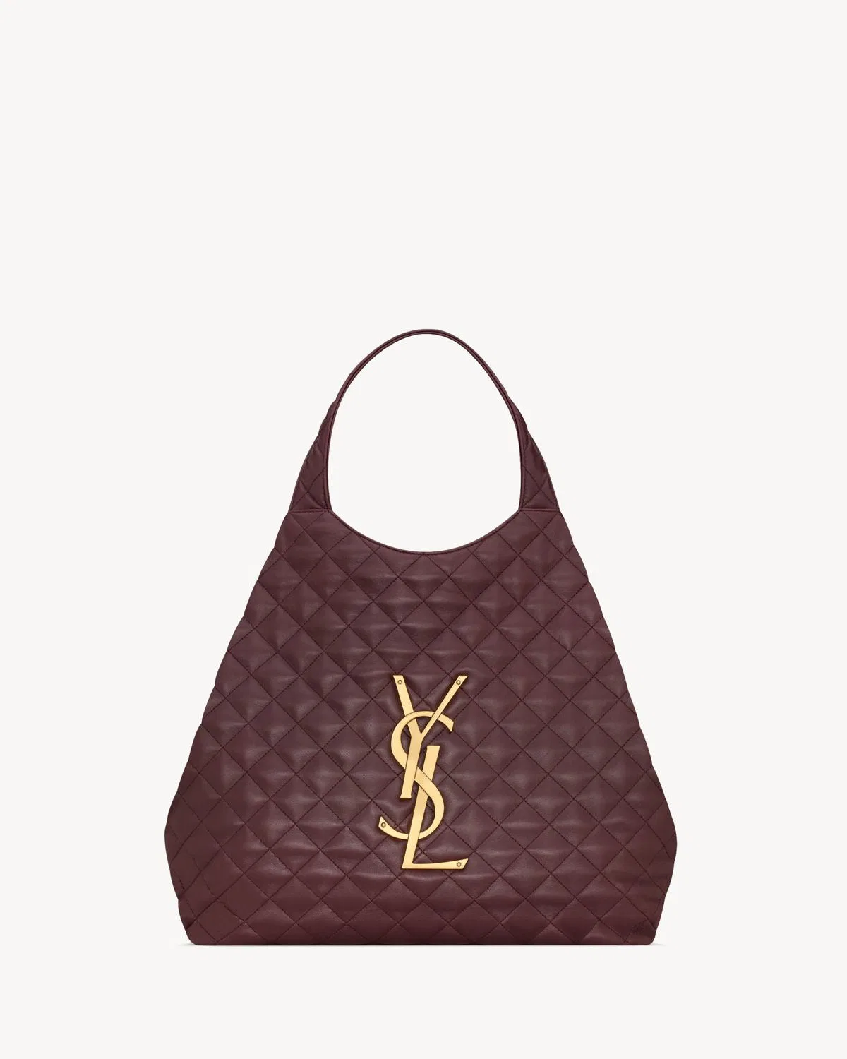 Saint Laurent Aubergine Nappa Leather Icare Shopping B