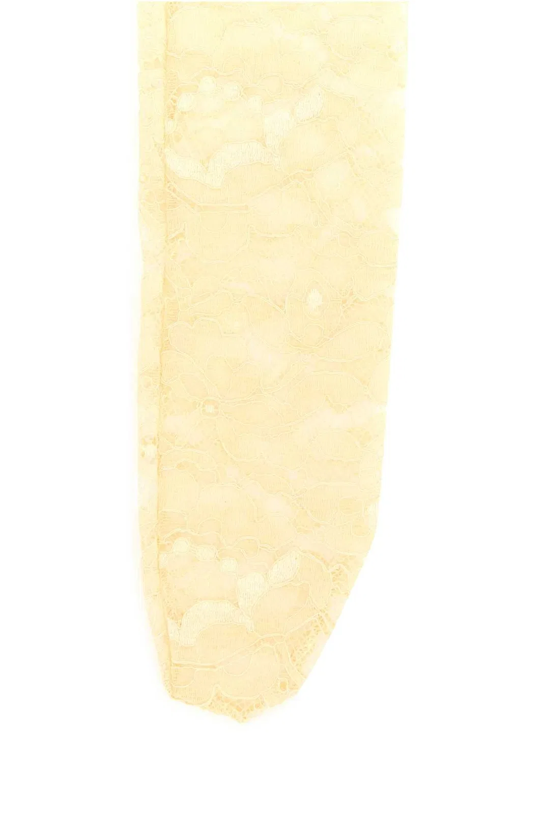 Valentino Garavani Cream Stretch Lace Socks