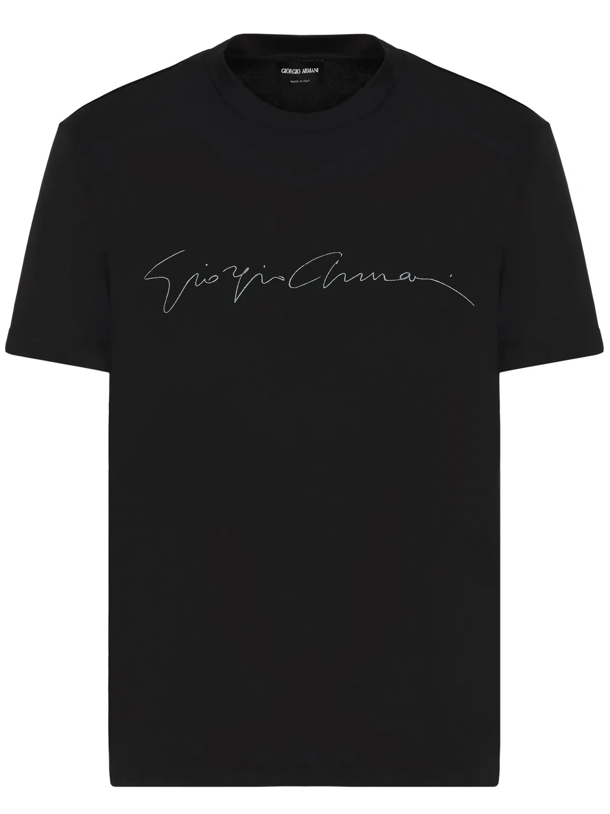 Giorgio Armani Black Viscose Elastane T-Shirts