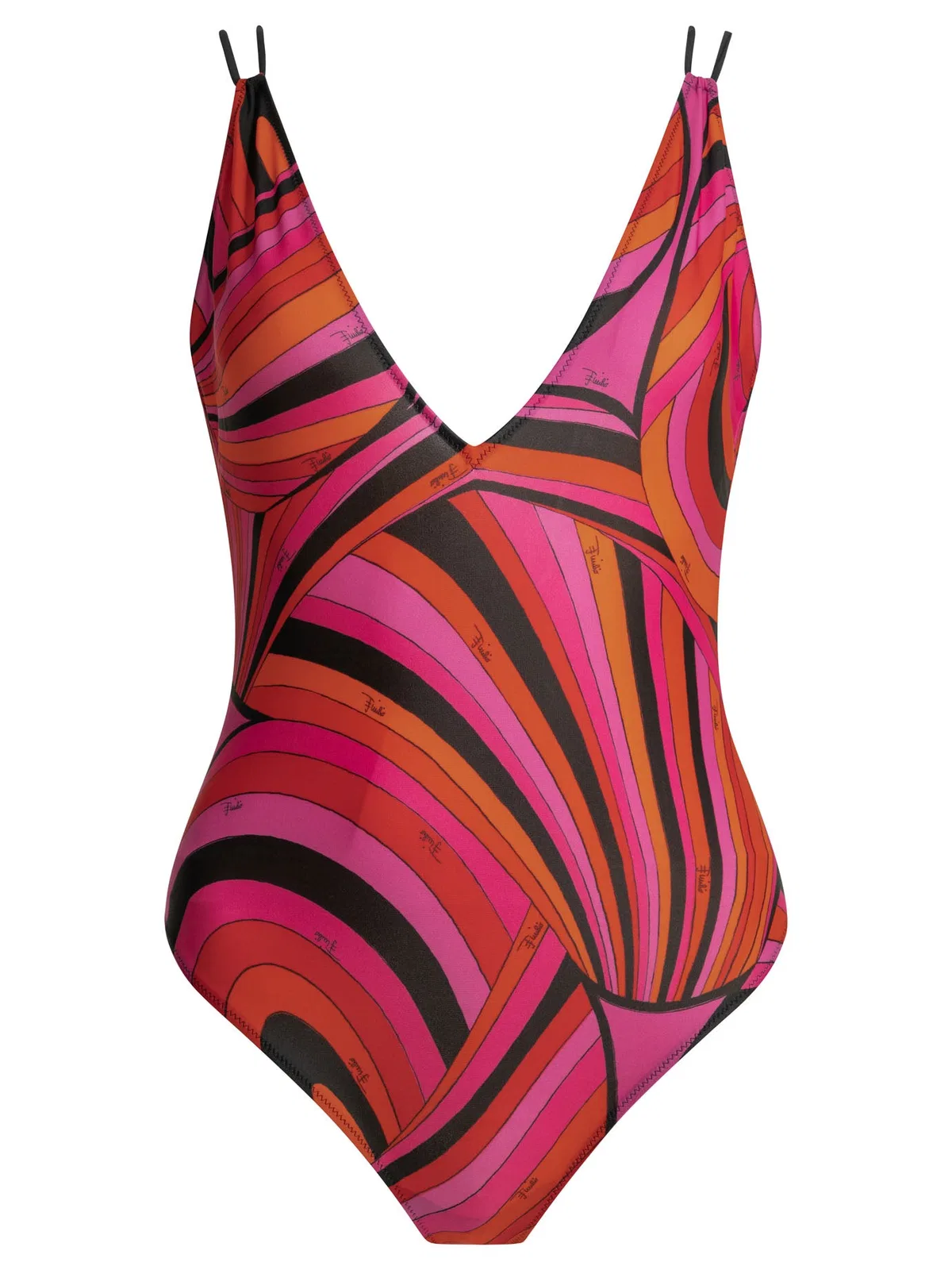 Emilio Pucci Marmo Fuchsia Polyamide Elastane One-Pie
