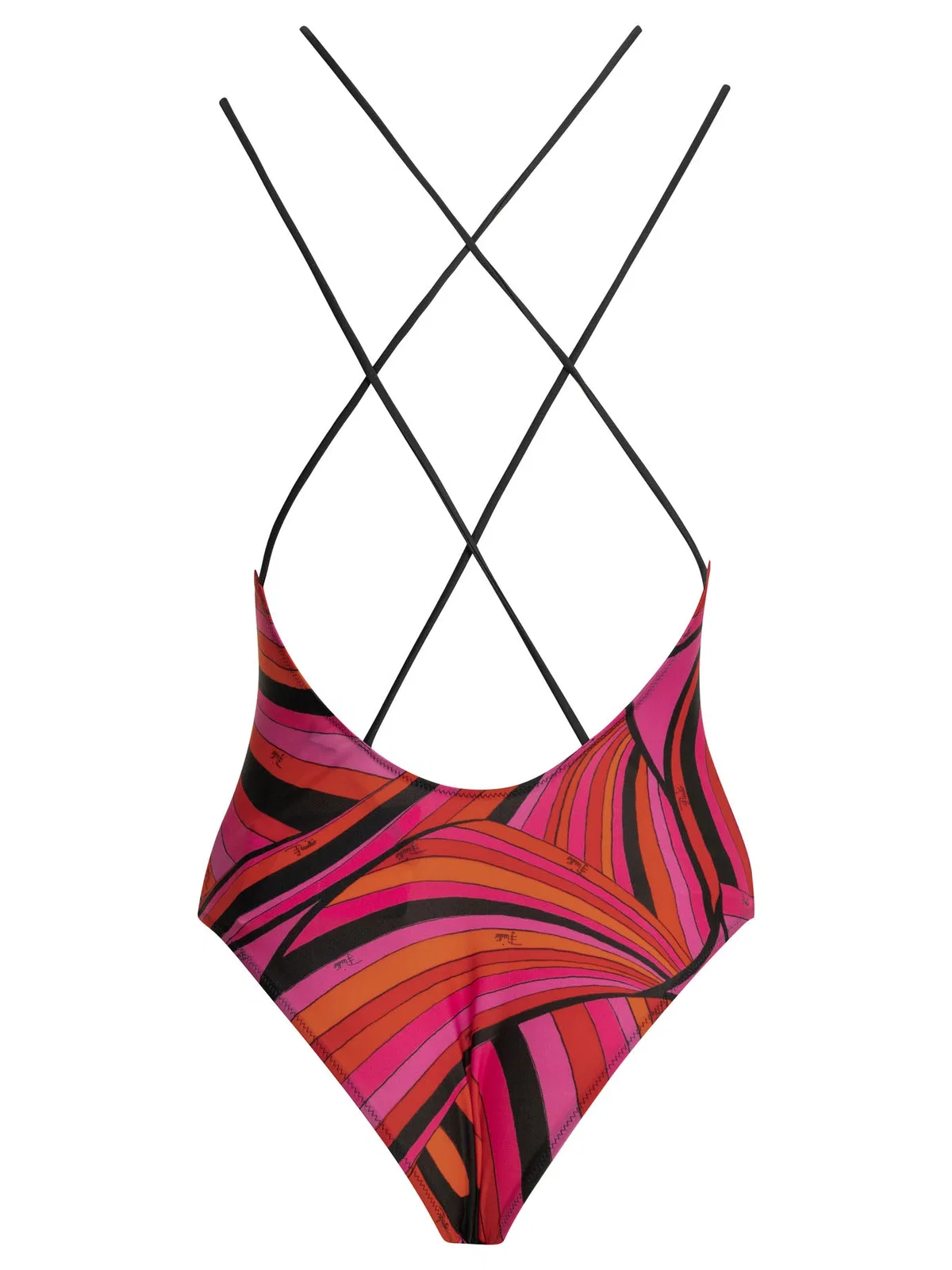 Emilio Pucci Marmo Fuchsia Polyamide Elastane One-Pie