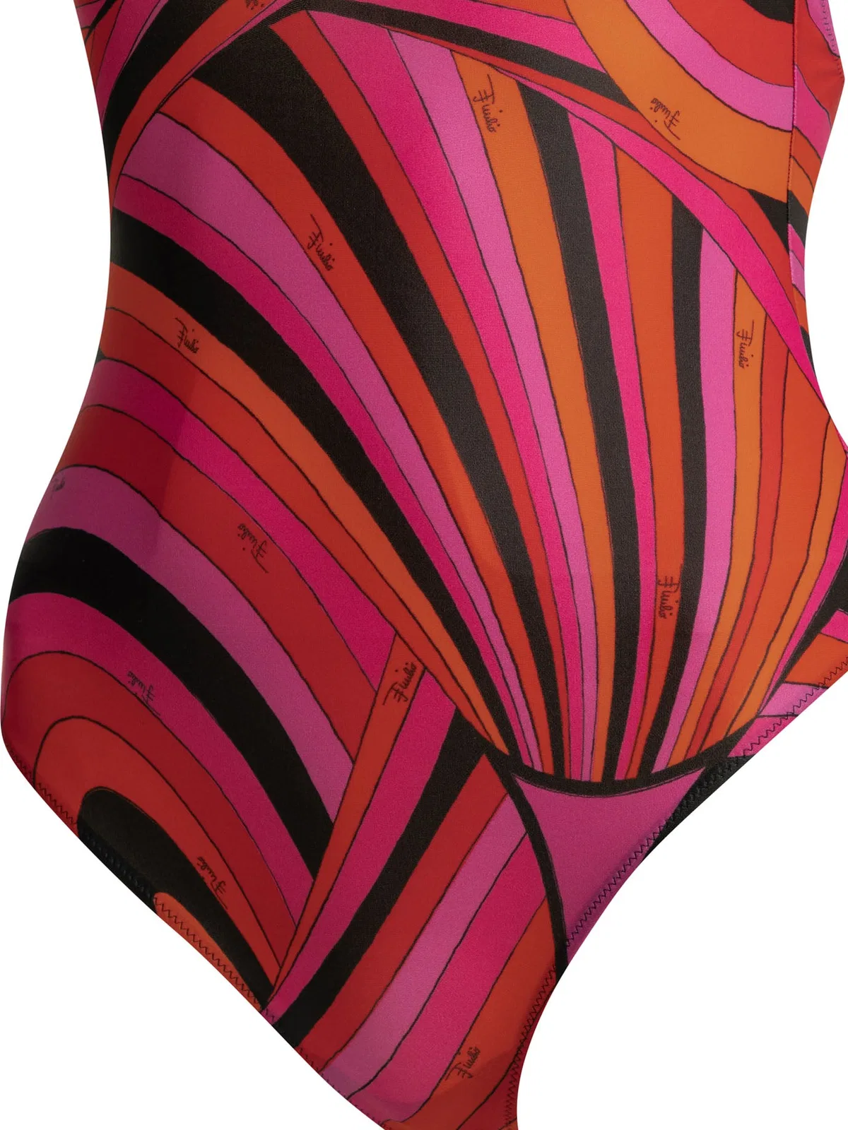 Emilio Pucci Marmo Fuchsia Polyamide Elastane One-Pie