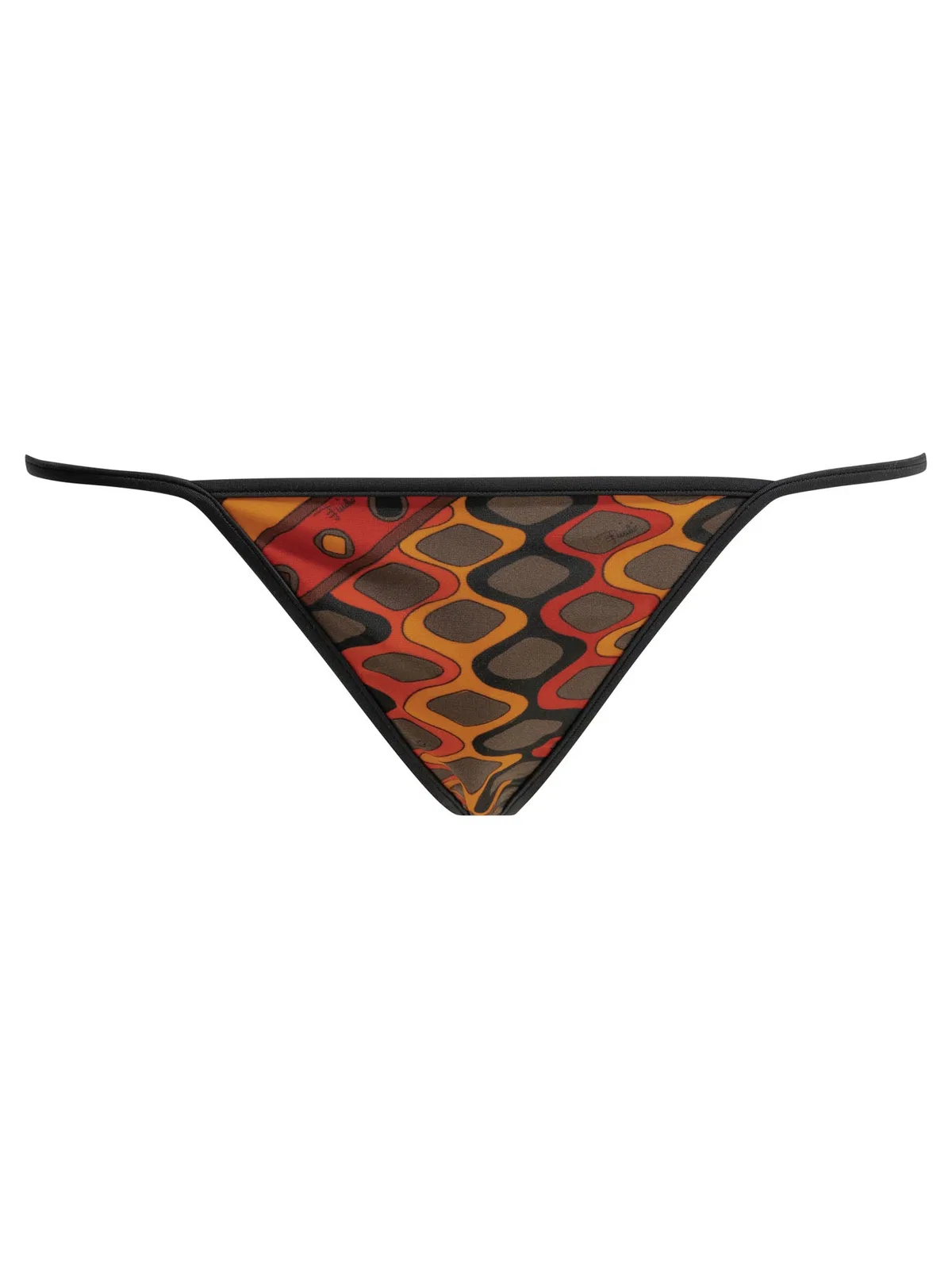 Emilio Pucci Vivara Orange Polyamide Elastane Bikini 