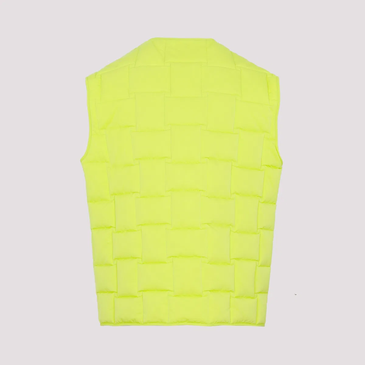 Bottega Veneta Fluo Yellow Nylon Padded Vest