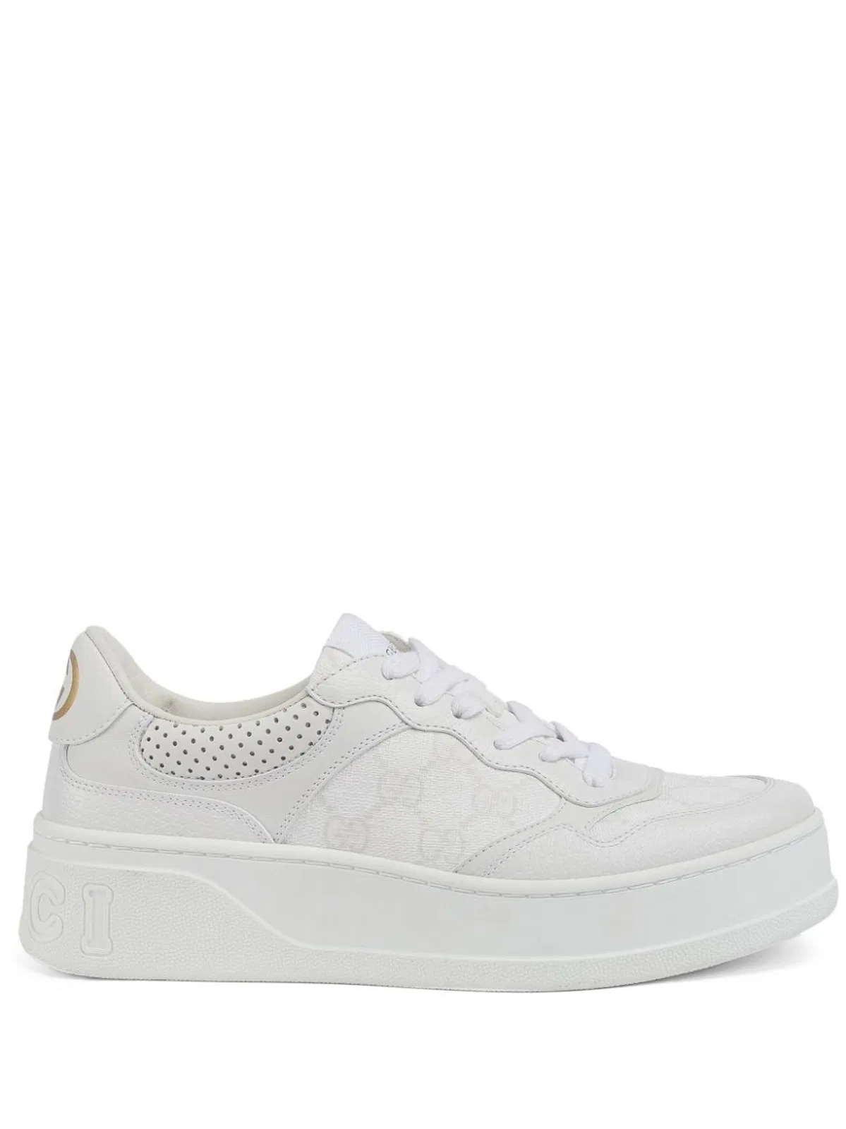 Gucci White Leather Sneakers