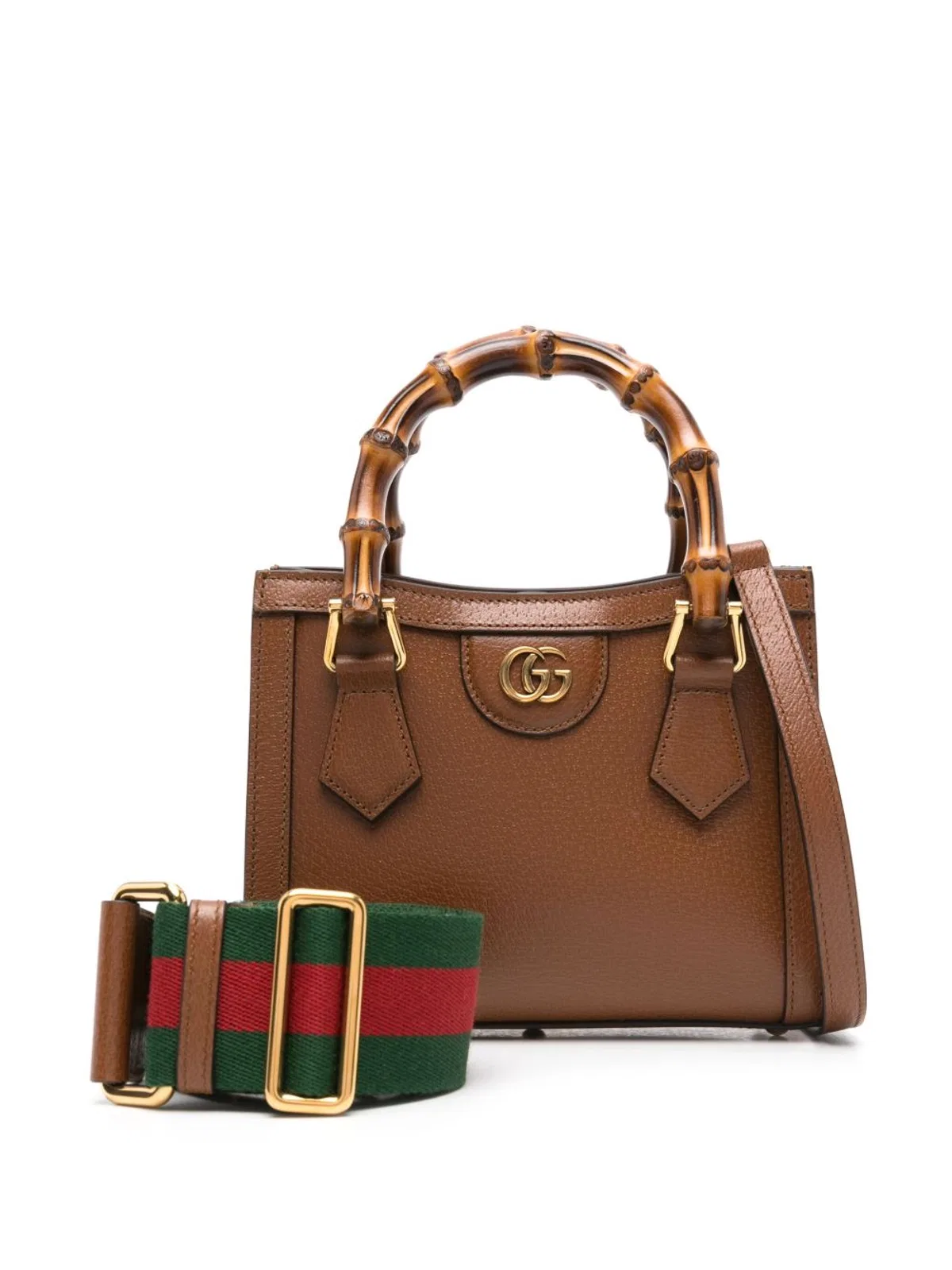 Gucci Diana Mini Bamboo 2Way Tote Bag