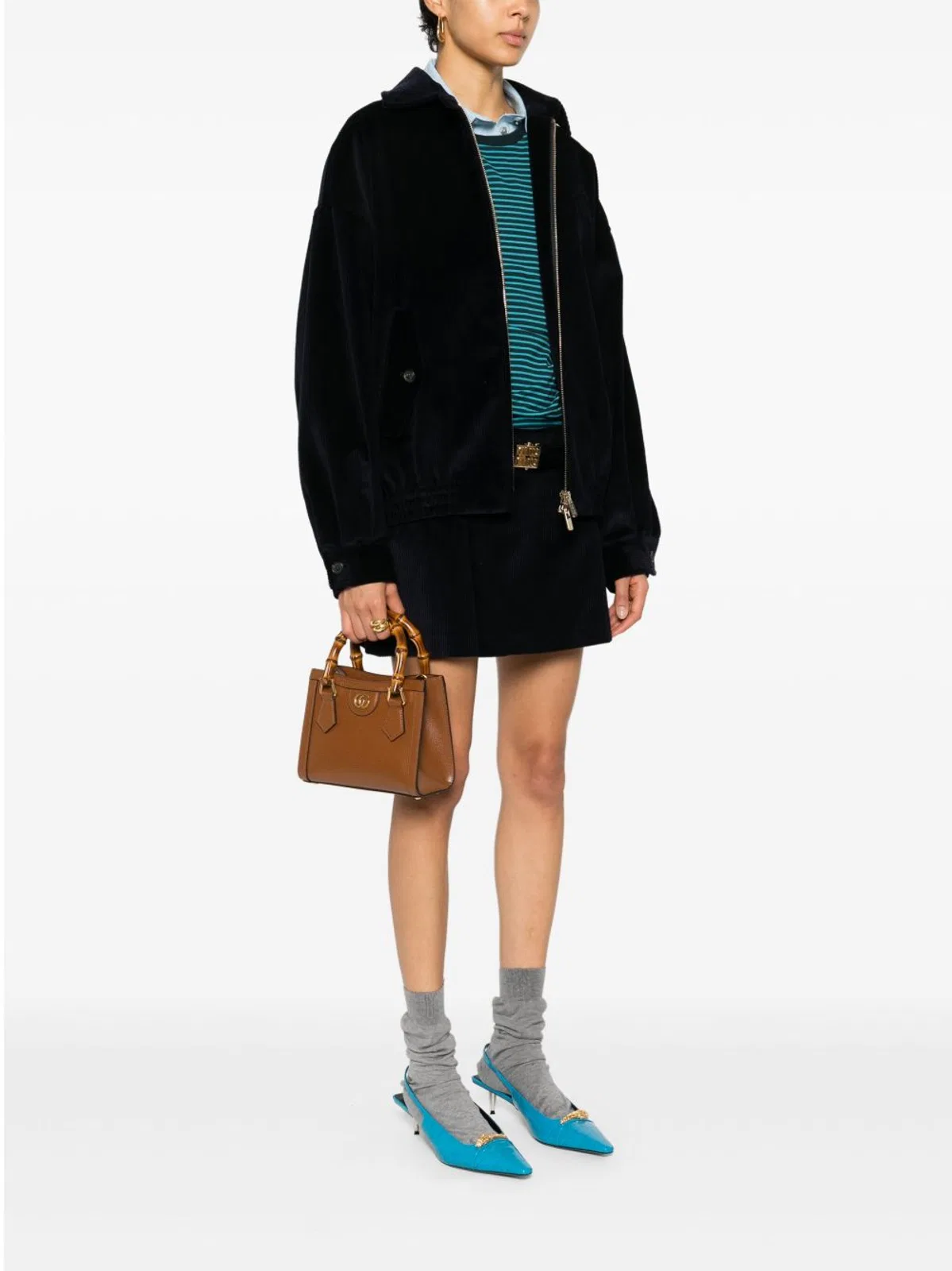 Gucci Diana Mini Bamboo 2Way Tote Bag