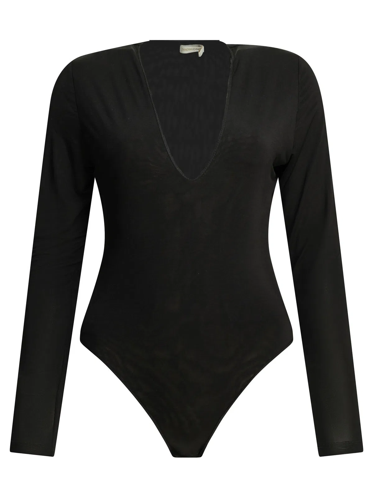 Zimmermann Black Viscose Elastane Long-Sleeved Body