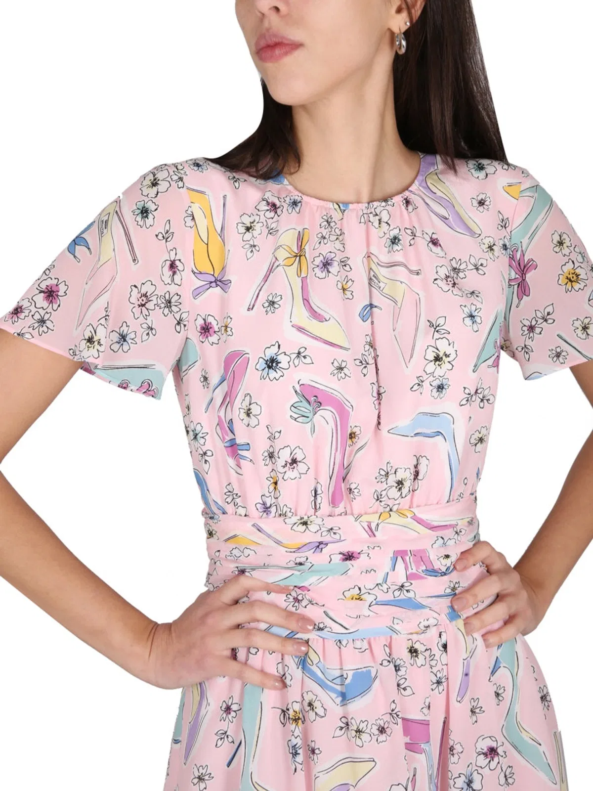 Boutique Moschino "Heels And Flowers" Dress