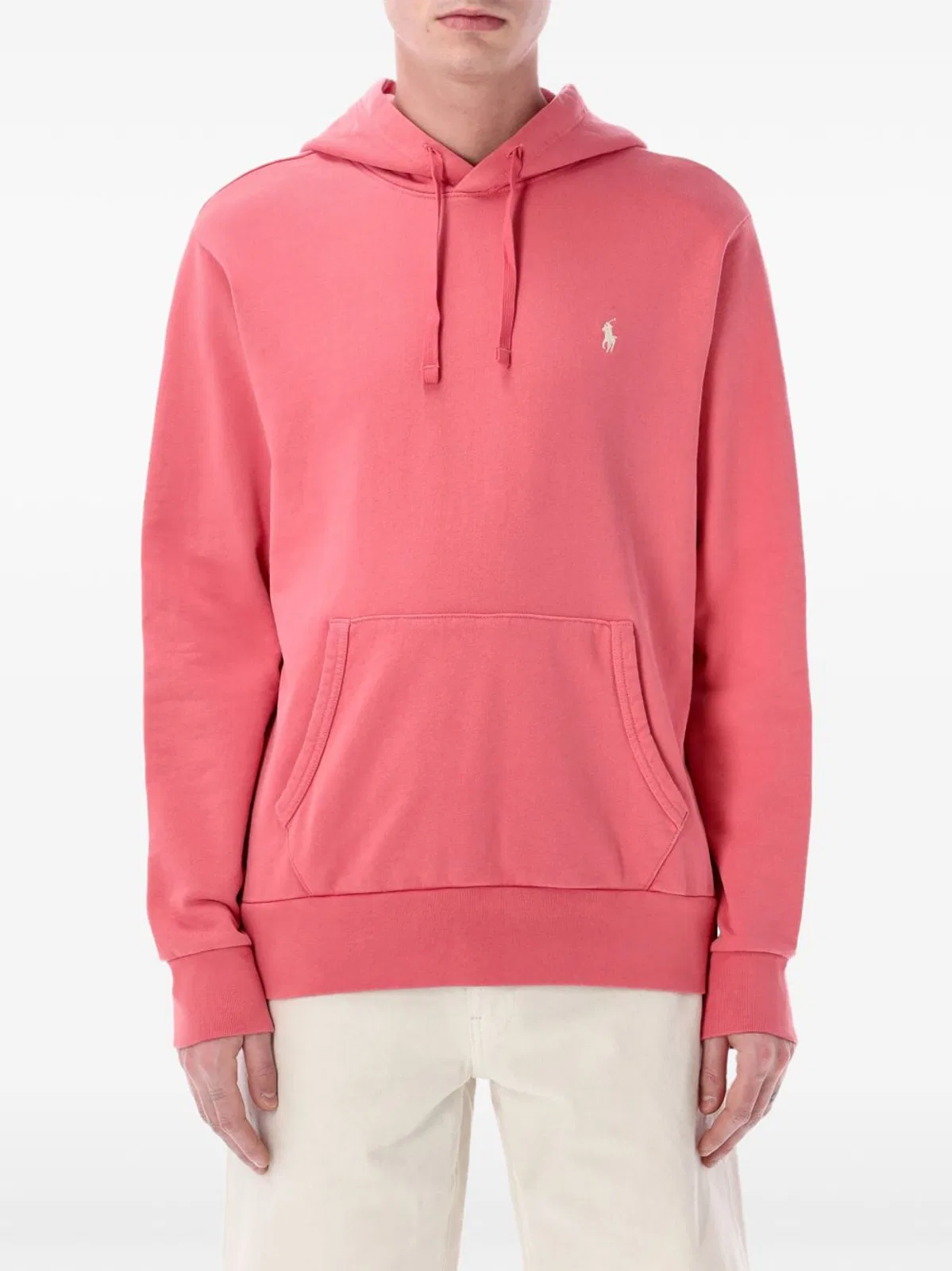 Ralph Lauren Pink Logo Embroidered Hooded S