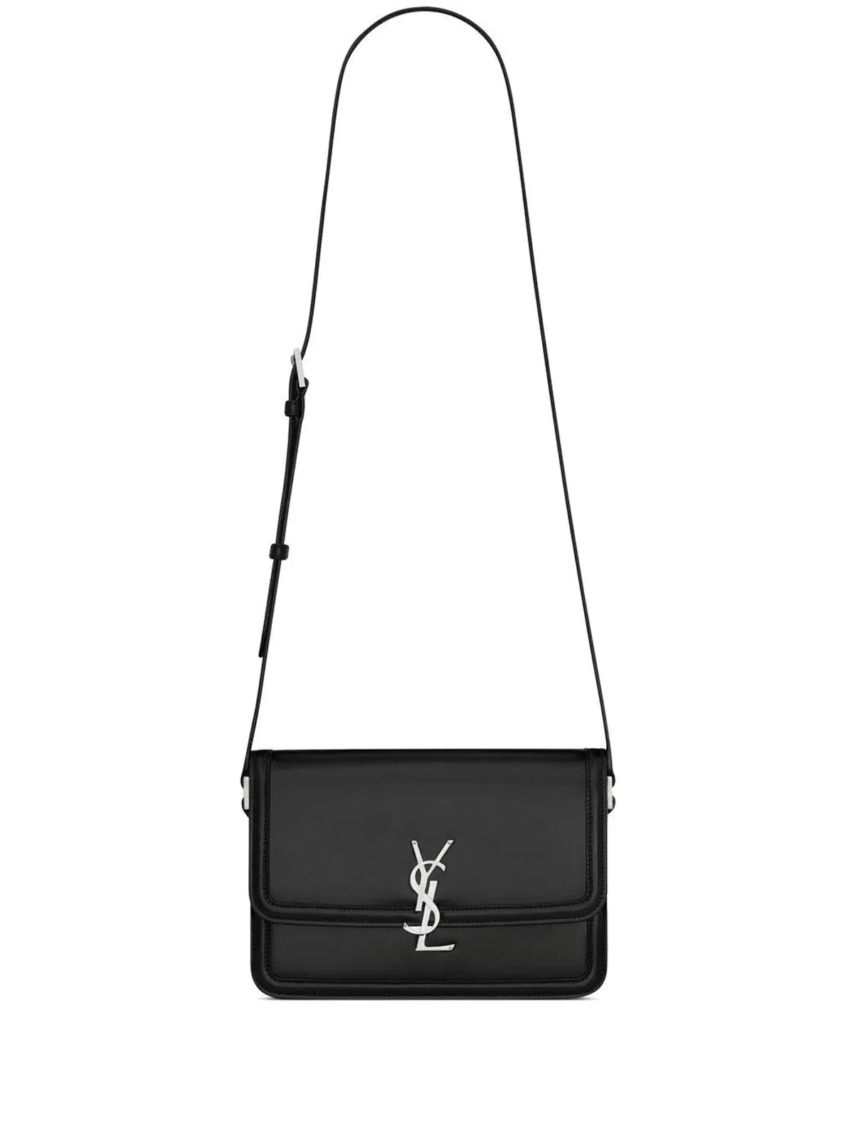 Saint Laurent Solferino Black Leather Shoulder Bag