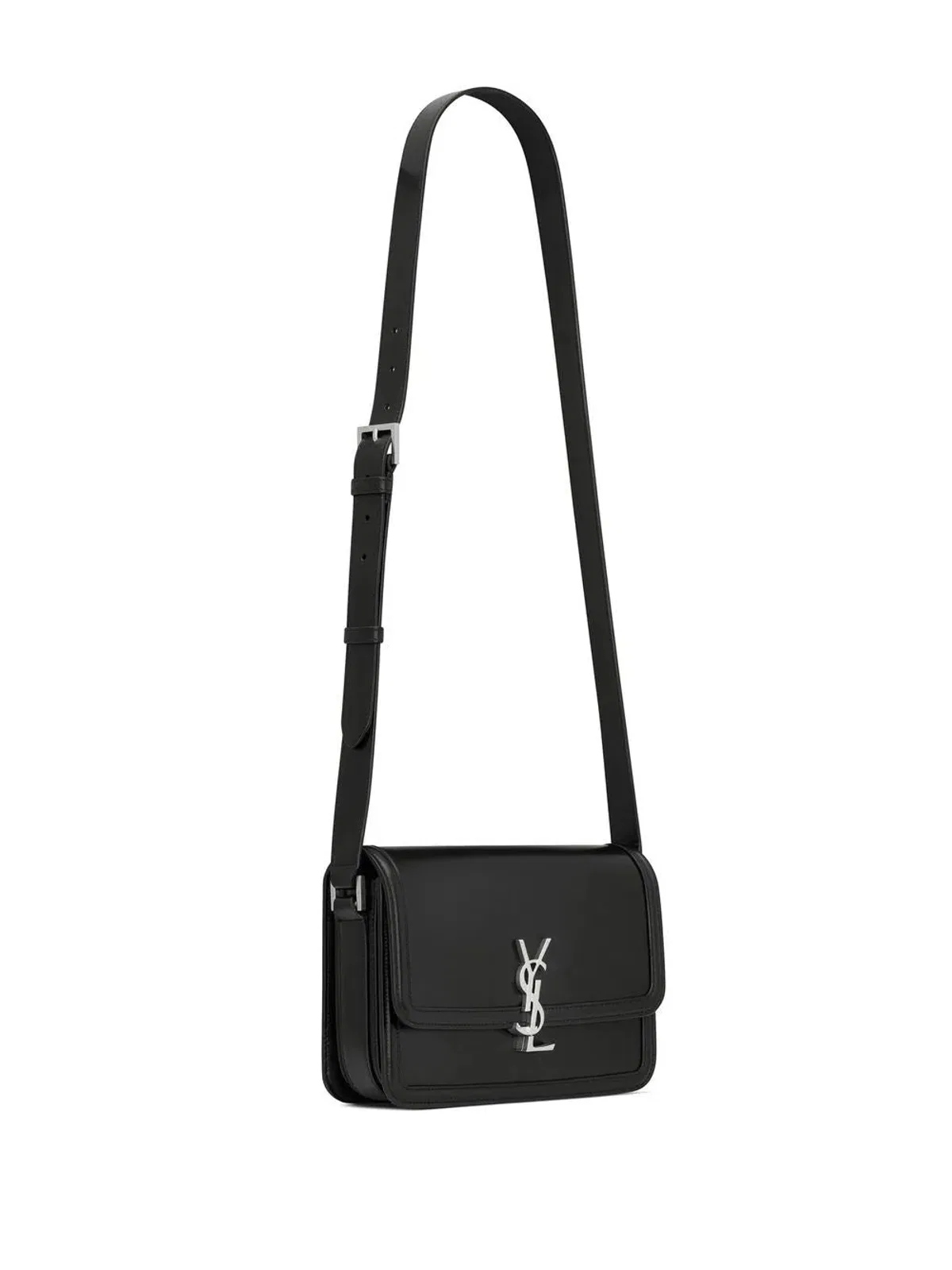 Saint Laurent Solferino Black Leather Shoulder Bag