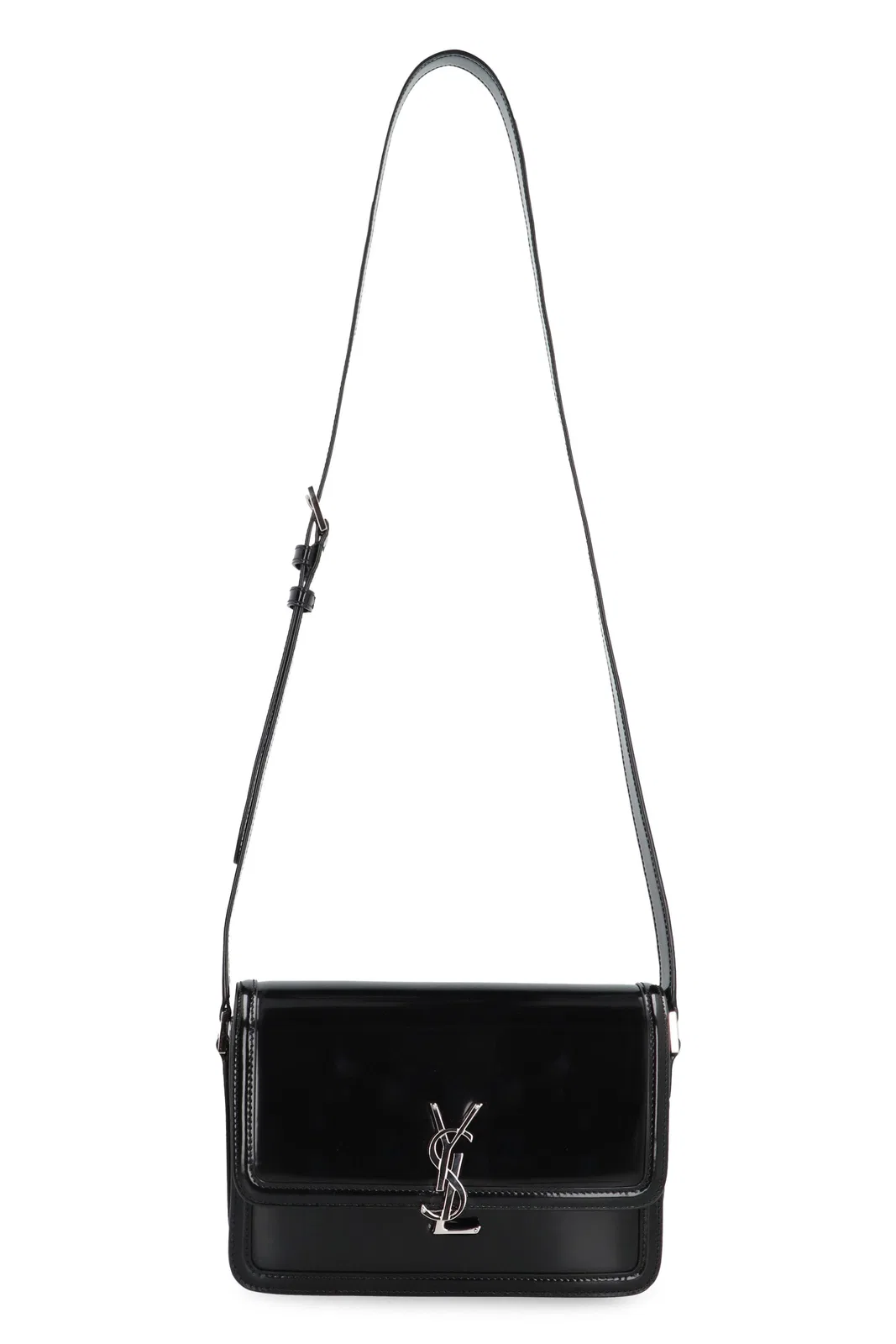 Saint Laurent Black Leather Solferino Medium Crossbody