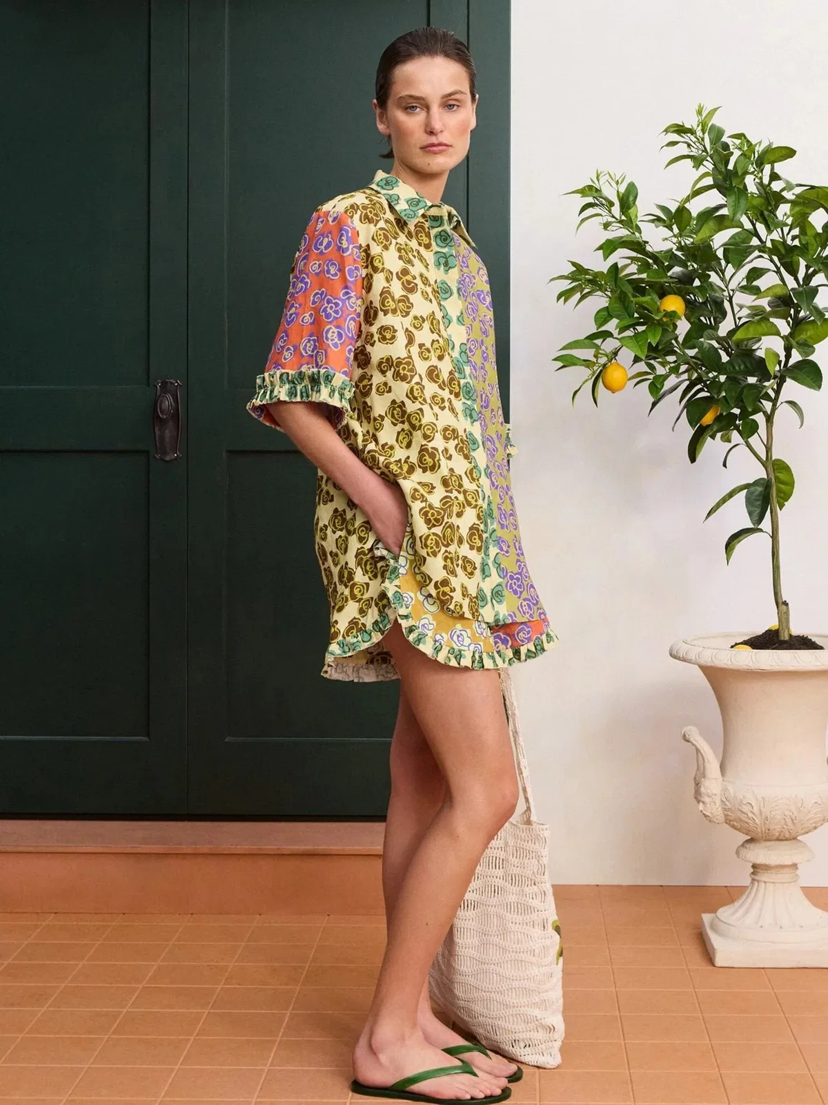 Alemais Patty Spliced Shorts